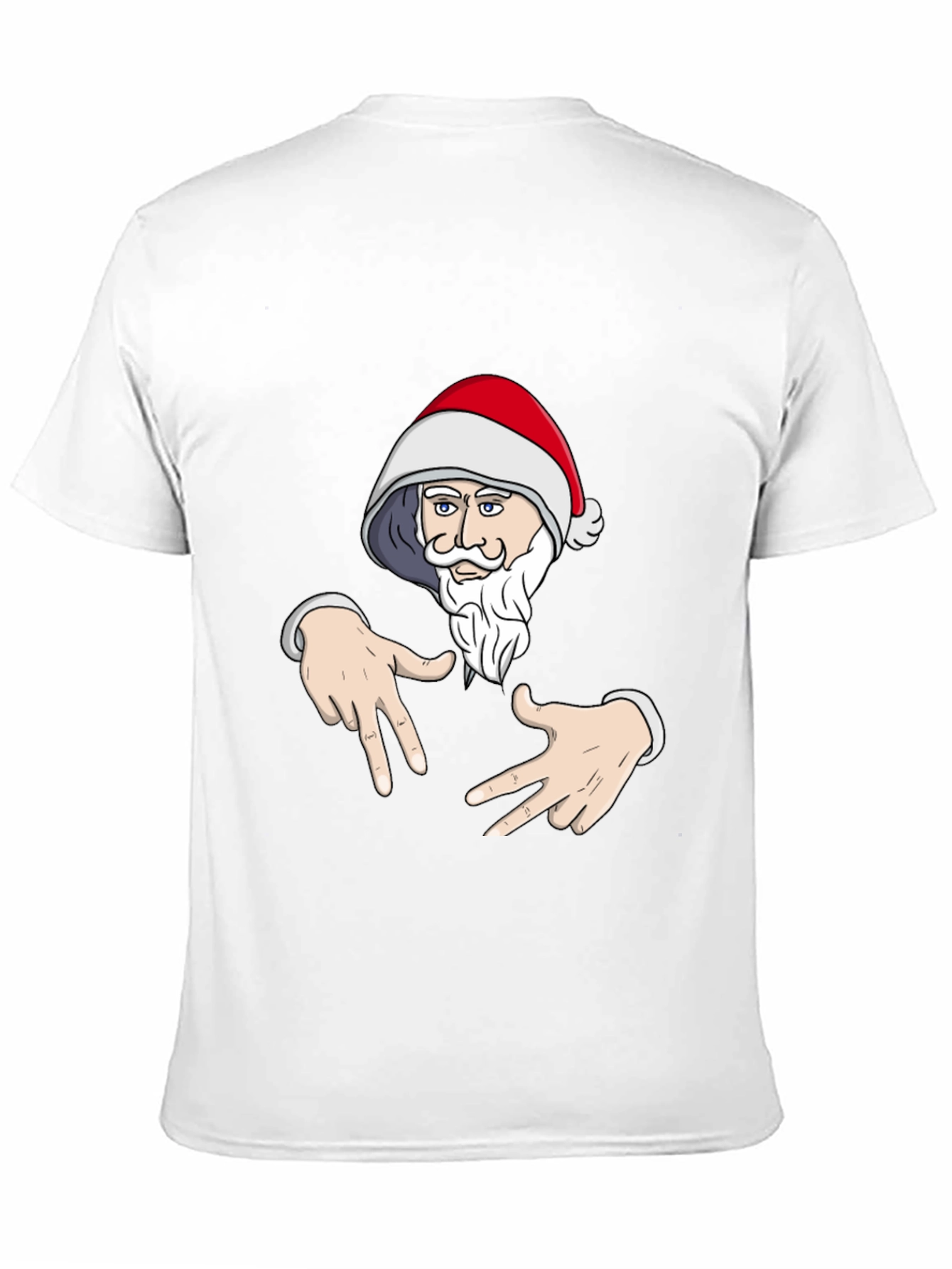 Santa Claus Gangsta T-Shirt Black