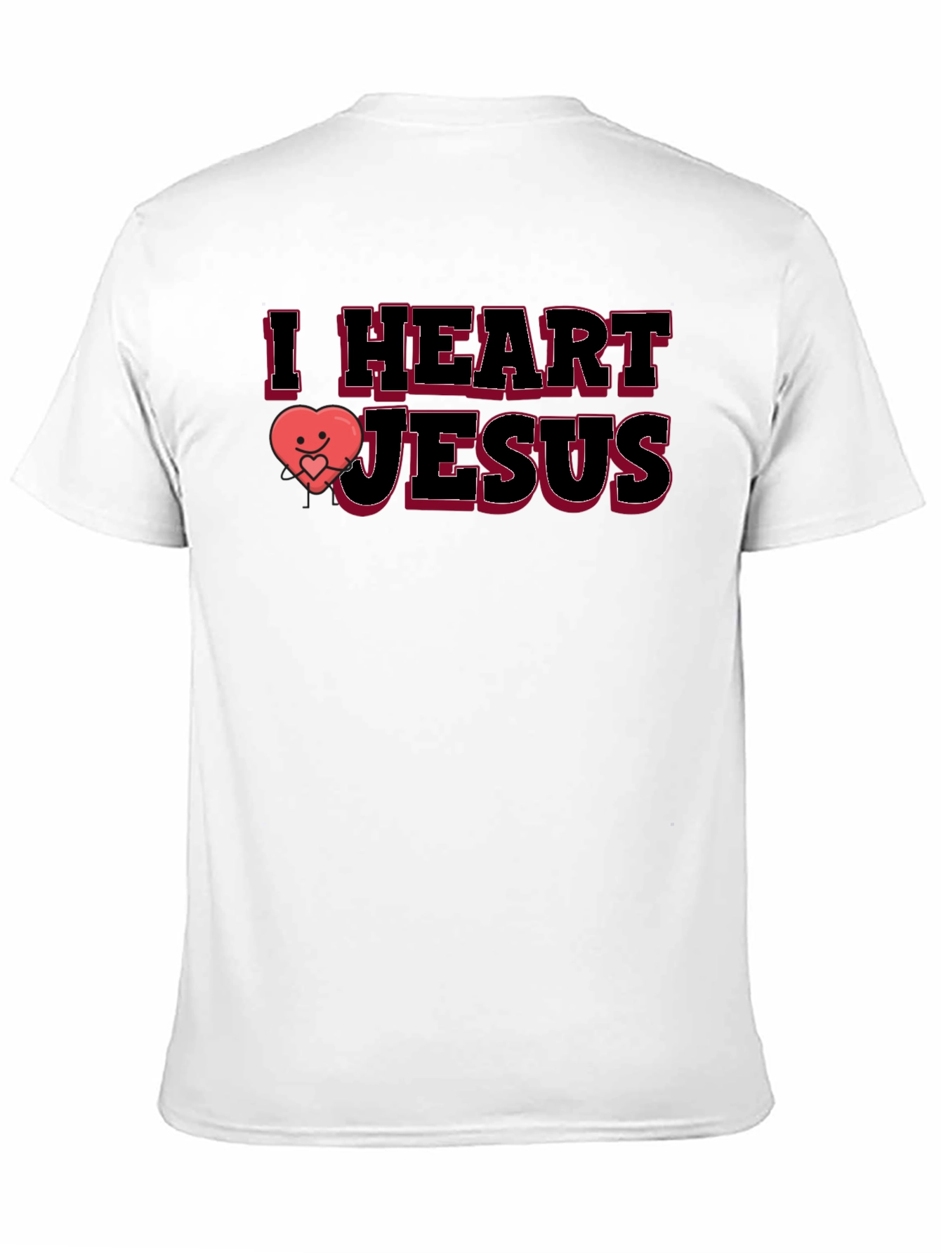 I Heart Jesus Graphic T-Shirt - Black