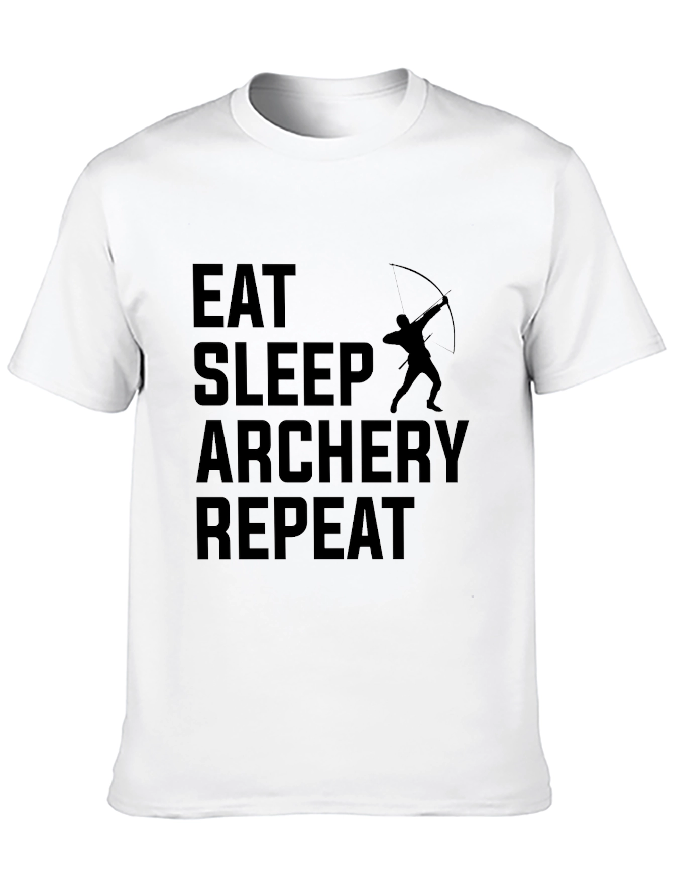 Eat Sleep Archery Repeat Black T-Shirt
