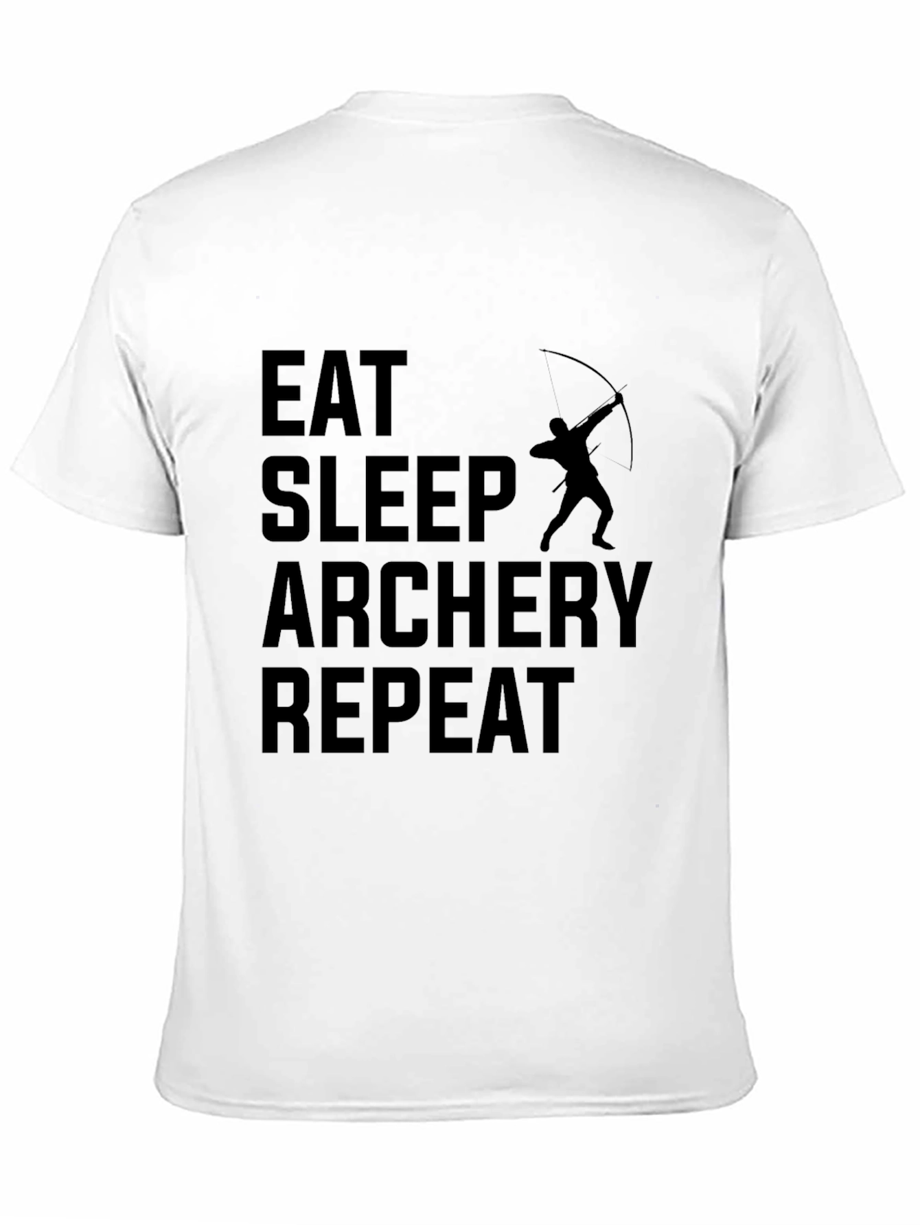 Eat Sleep Archery Repeat Black T-Shirt