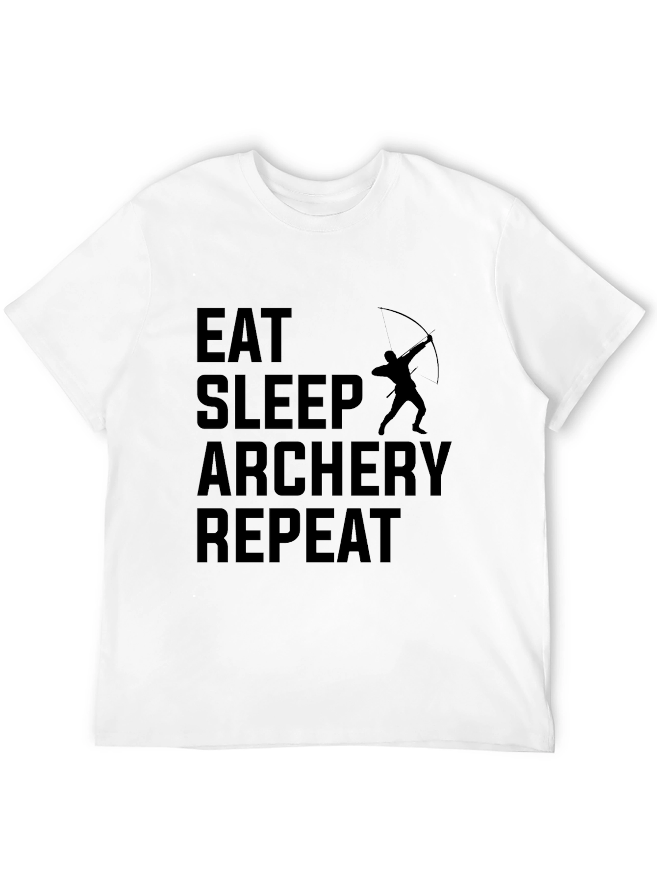 Eat Sleep Archery Repeat Black T-Shirt