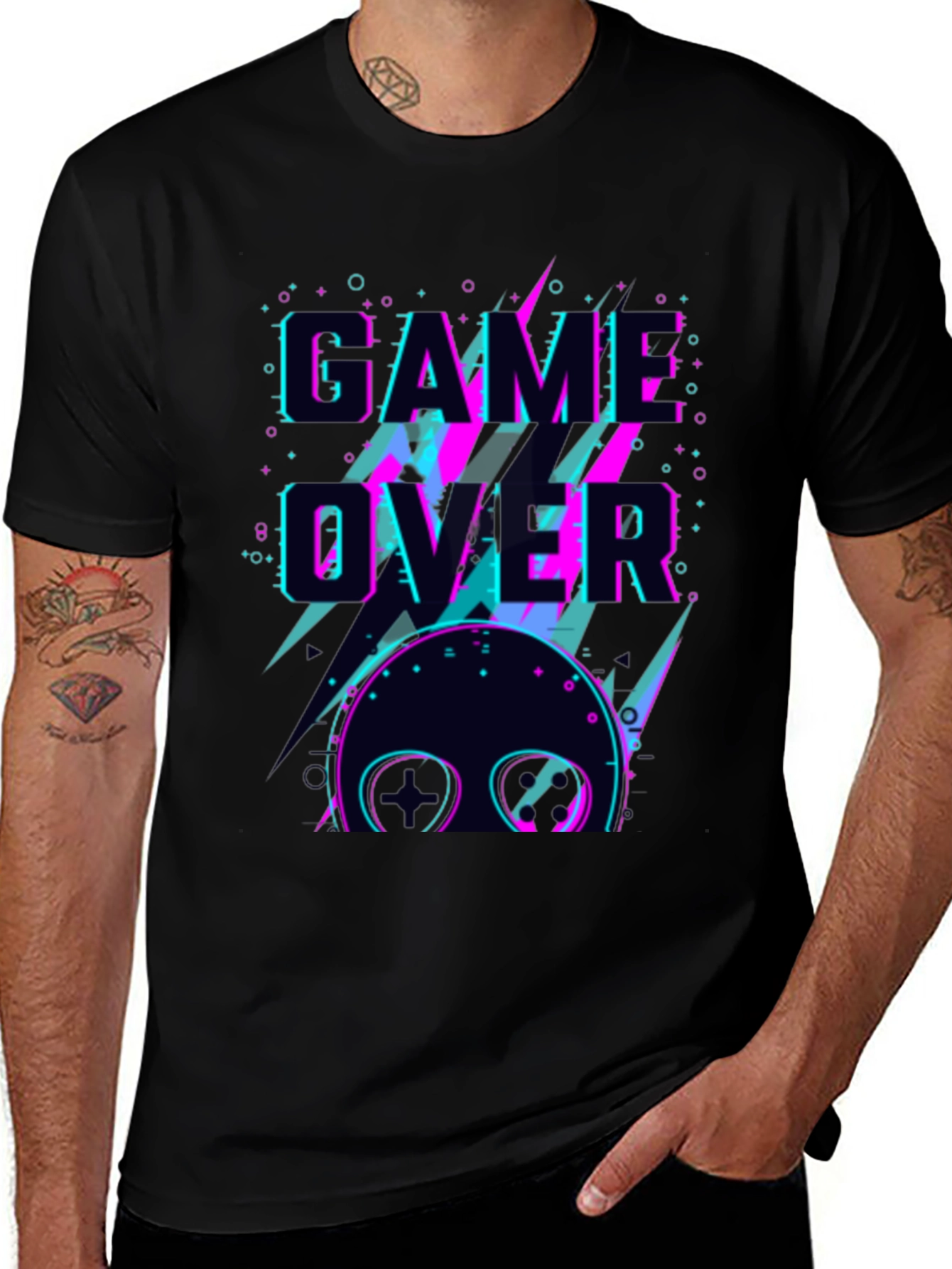 Game Over T-Shirt - Retro Gaming Style