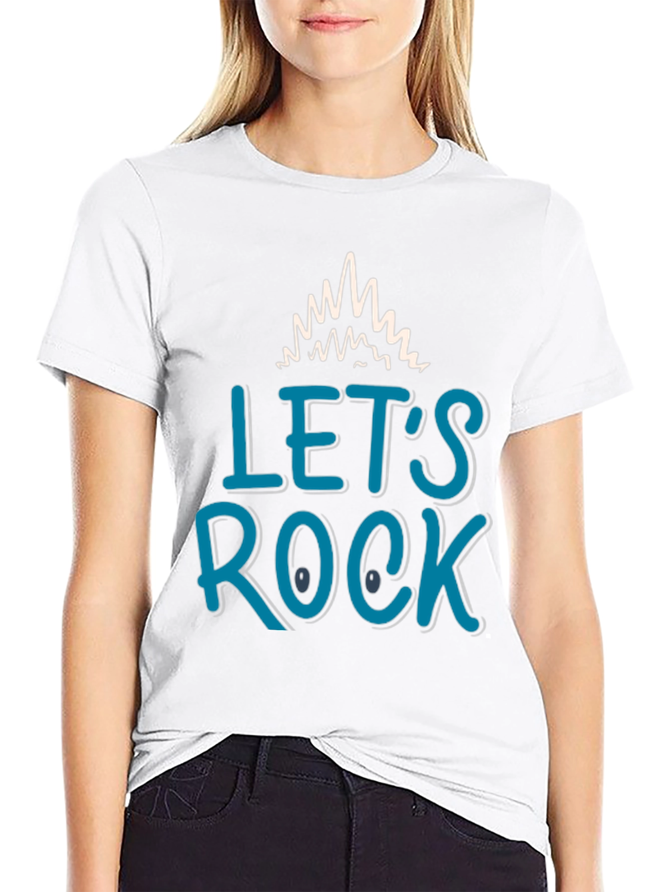 Lets Rock Graphic Tee - Stylish Design