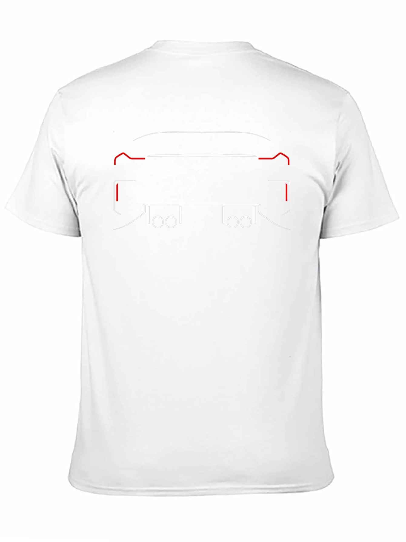 Car Silhouette Graphic Tee - Black Cotton T-Shirt