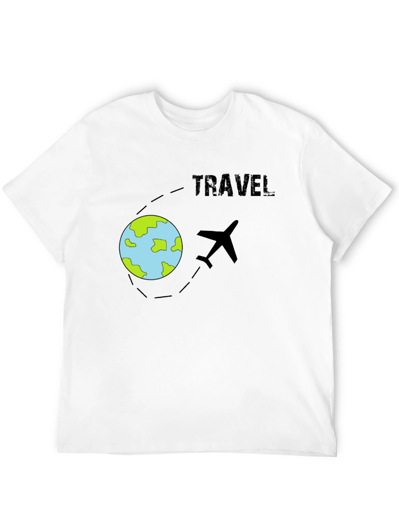 Travel T-Shirt - Airplane & Globe Design