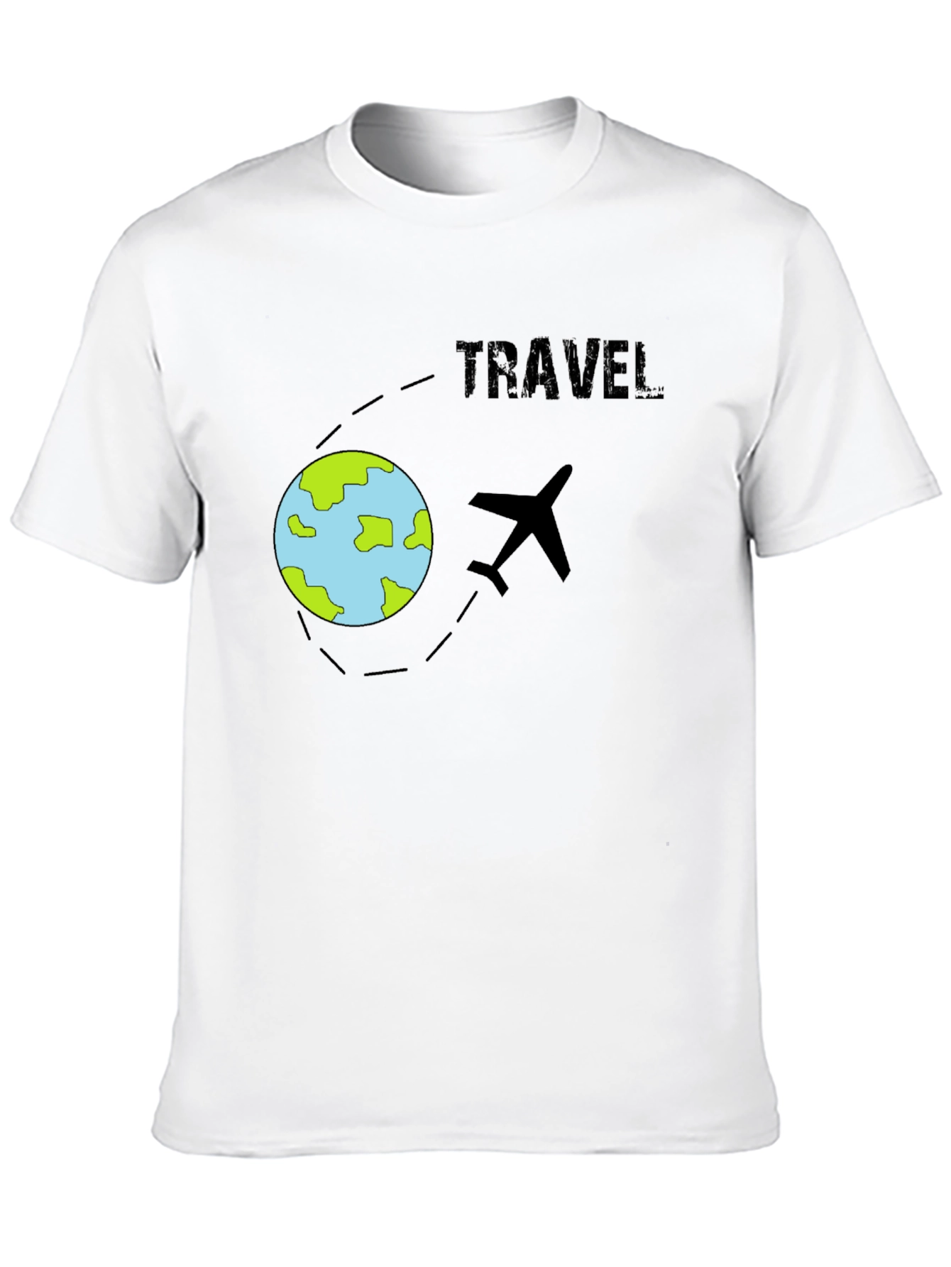 Travel T-Shirt - Airplane & Globe Design