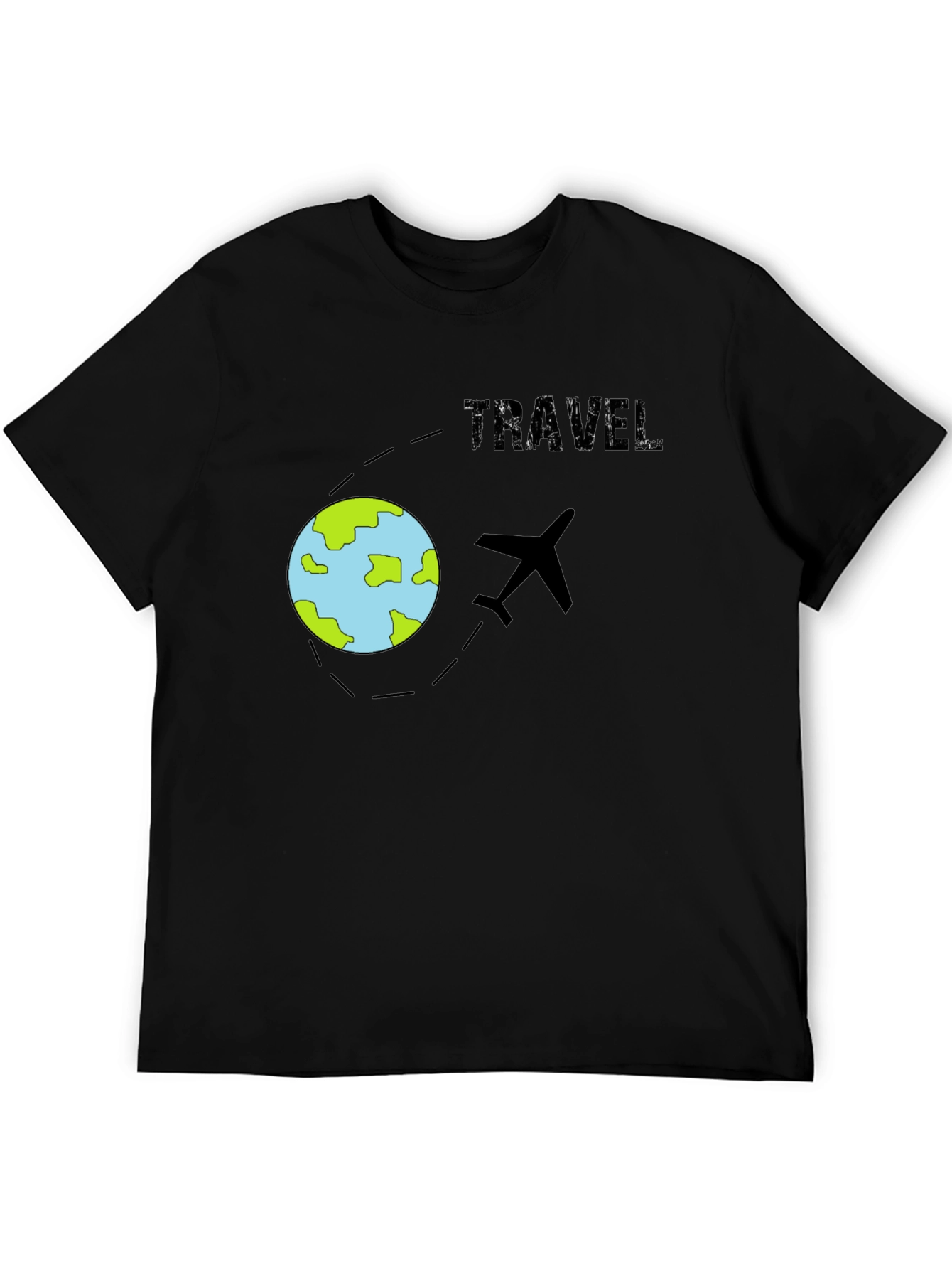 Travel T-Shirt - Airplane & Globe Design