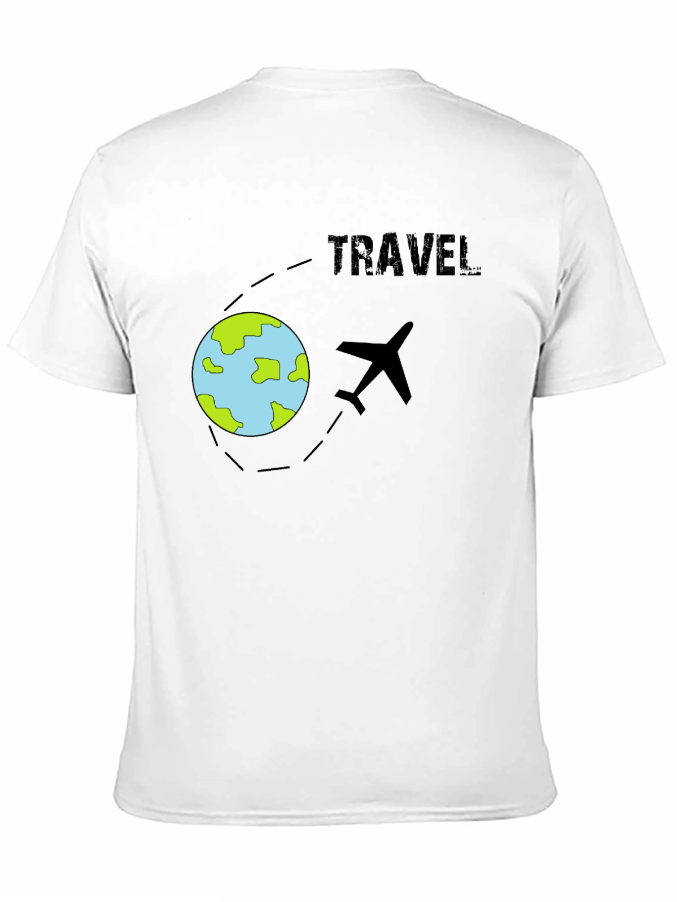 Travel T-Shirt - Airplane & Globe Design