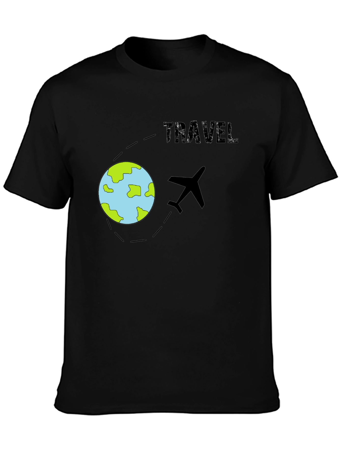 Travel T-Shirt - Airplane & Globe Design