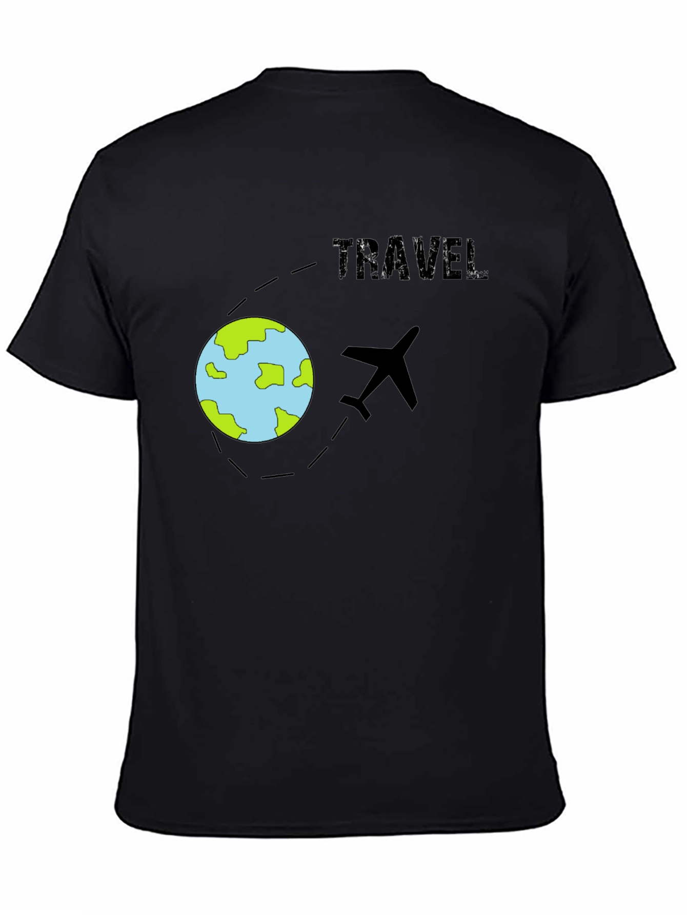 Travel T-Shirt - Airplane & Globe Design