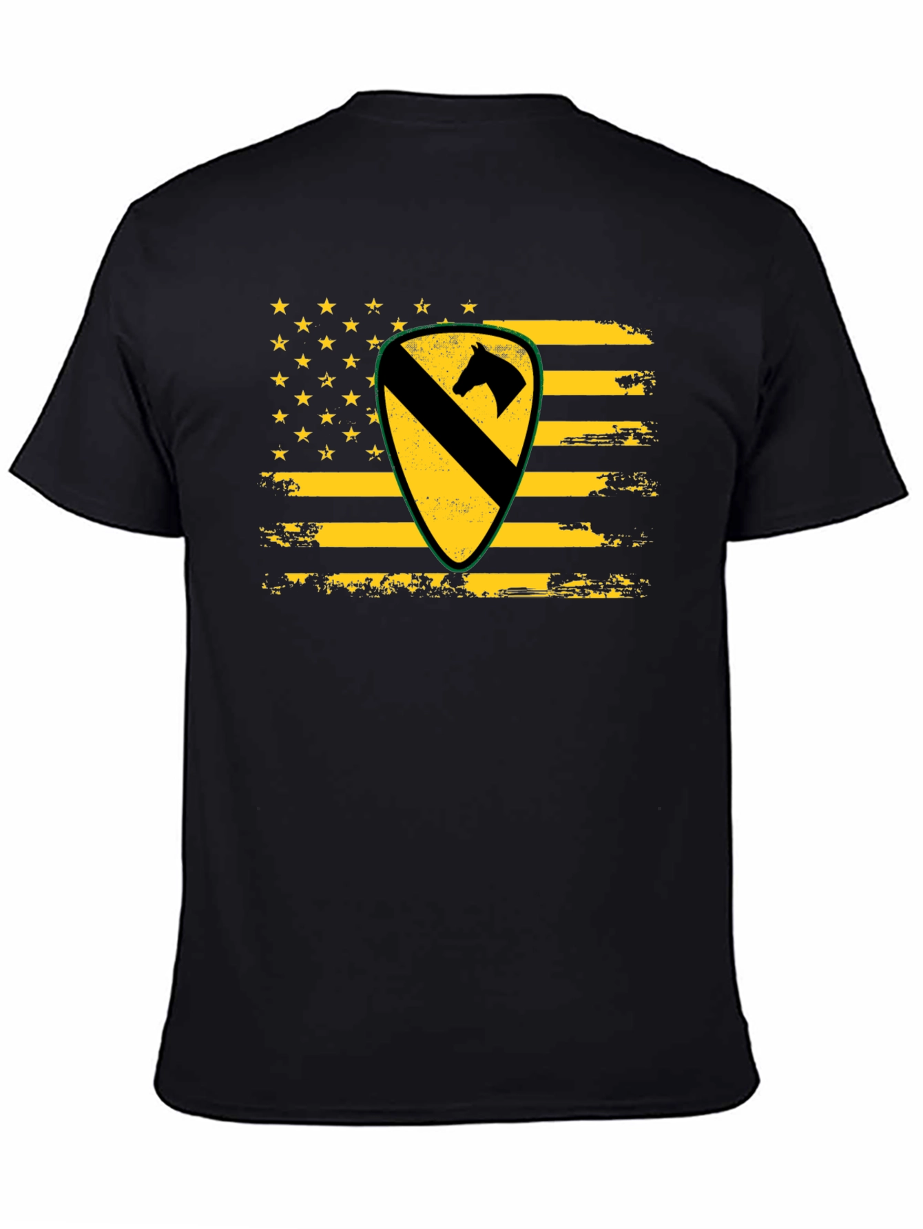 1st Cavalry Division US Flag T-Shirt