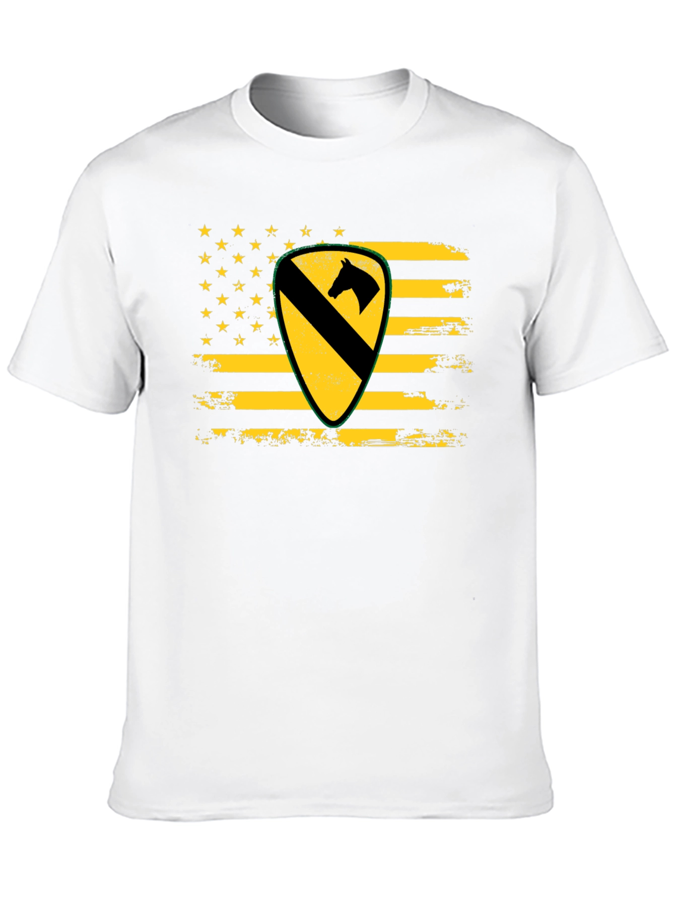 1st Cavalry Division US Flag T-Shirt