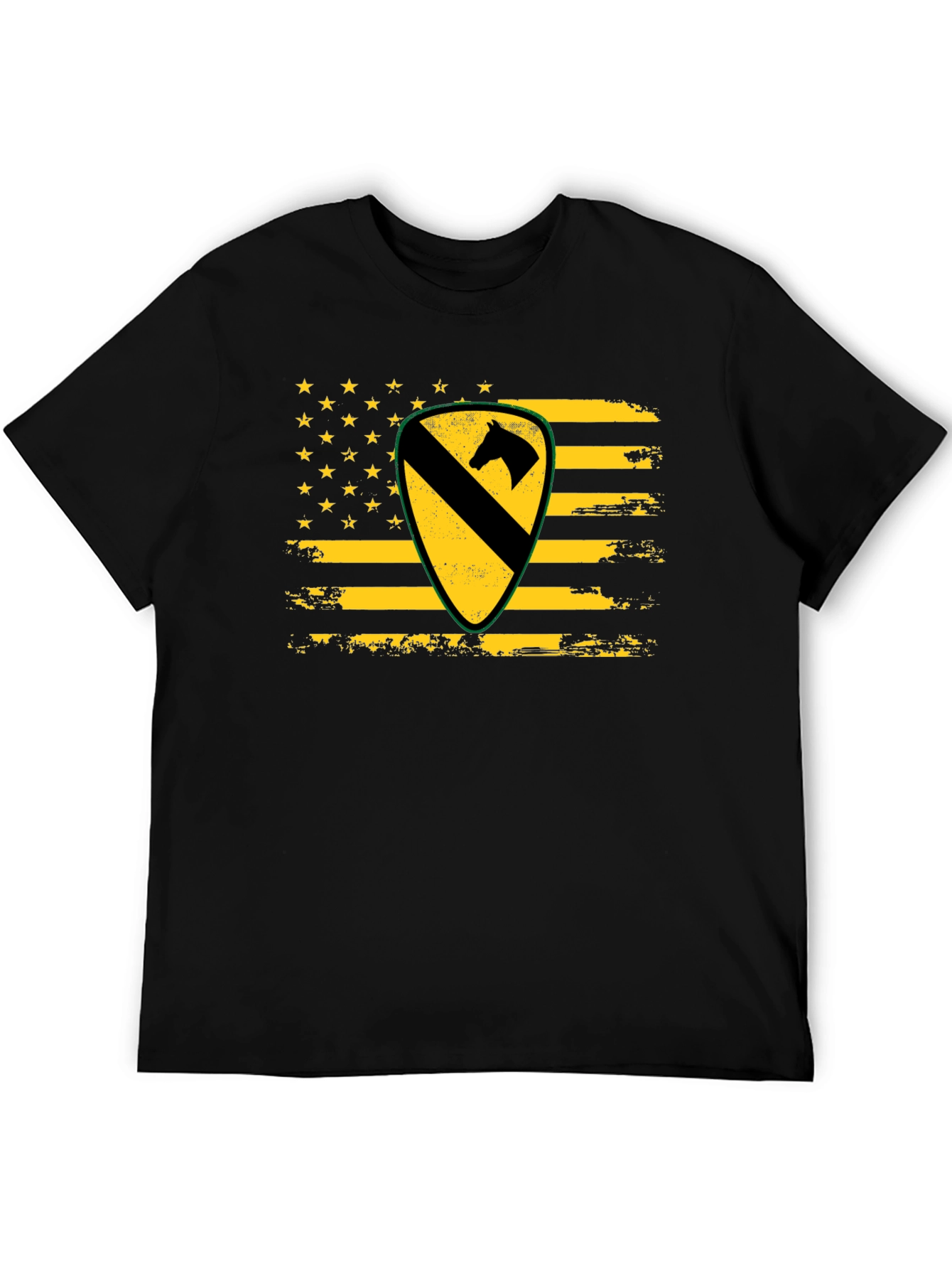 1st Cavalry Division US Flag T-Shirt