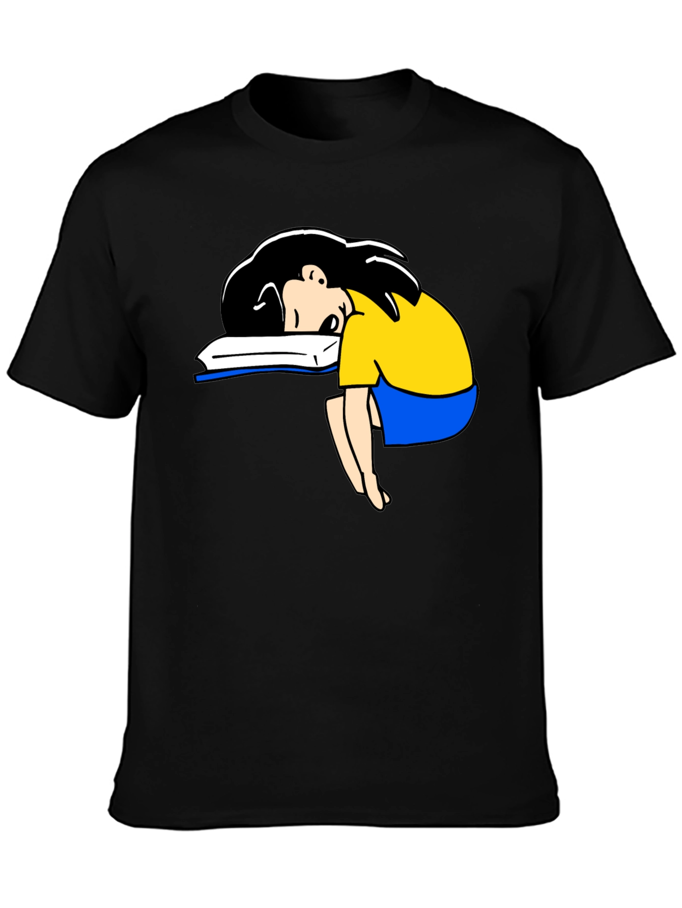 Lazy Reader Graphic Tee - Black T-Shirt