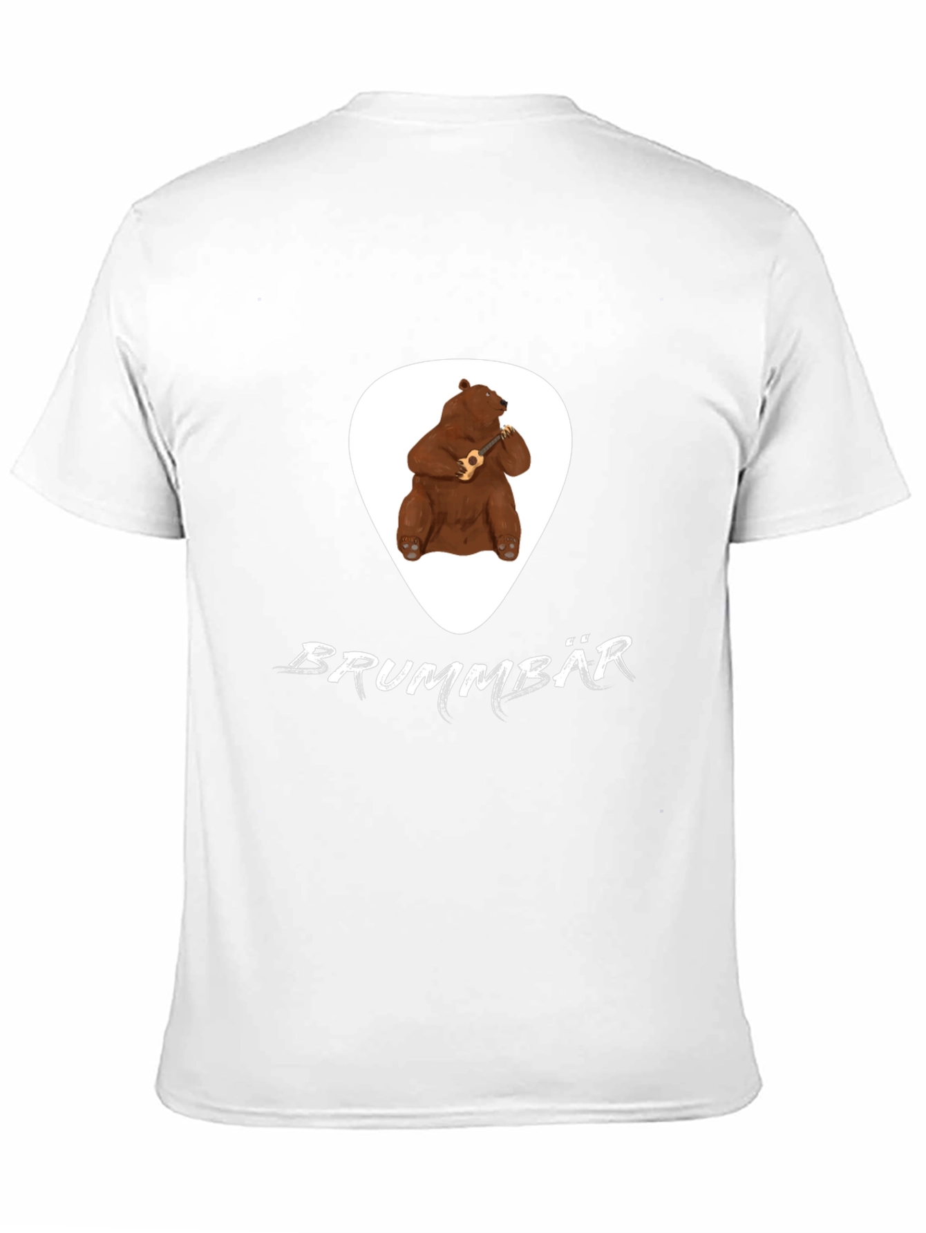 Brummbär Bear Ukulele T-Shirt - Black Cotton Tee