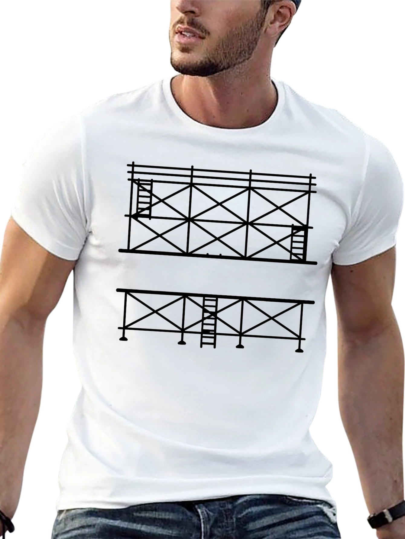Scaffolding Graphic Tee - Construction Worker Apparel