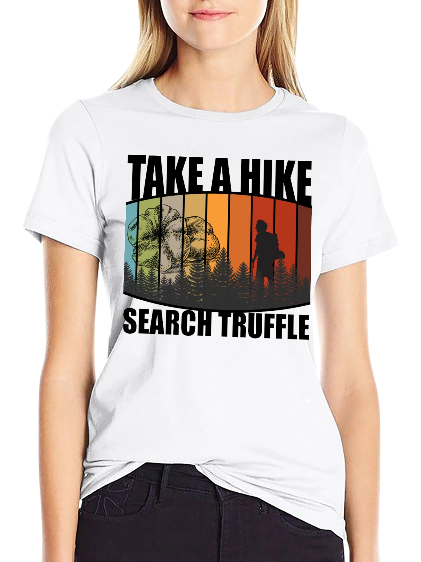 Take a Hike Search Truffle Black T-Shirt