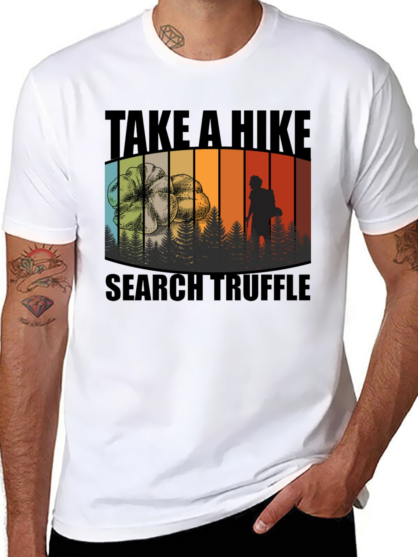 Take a Hike Search Truffle Black T-Shirt