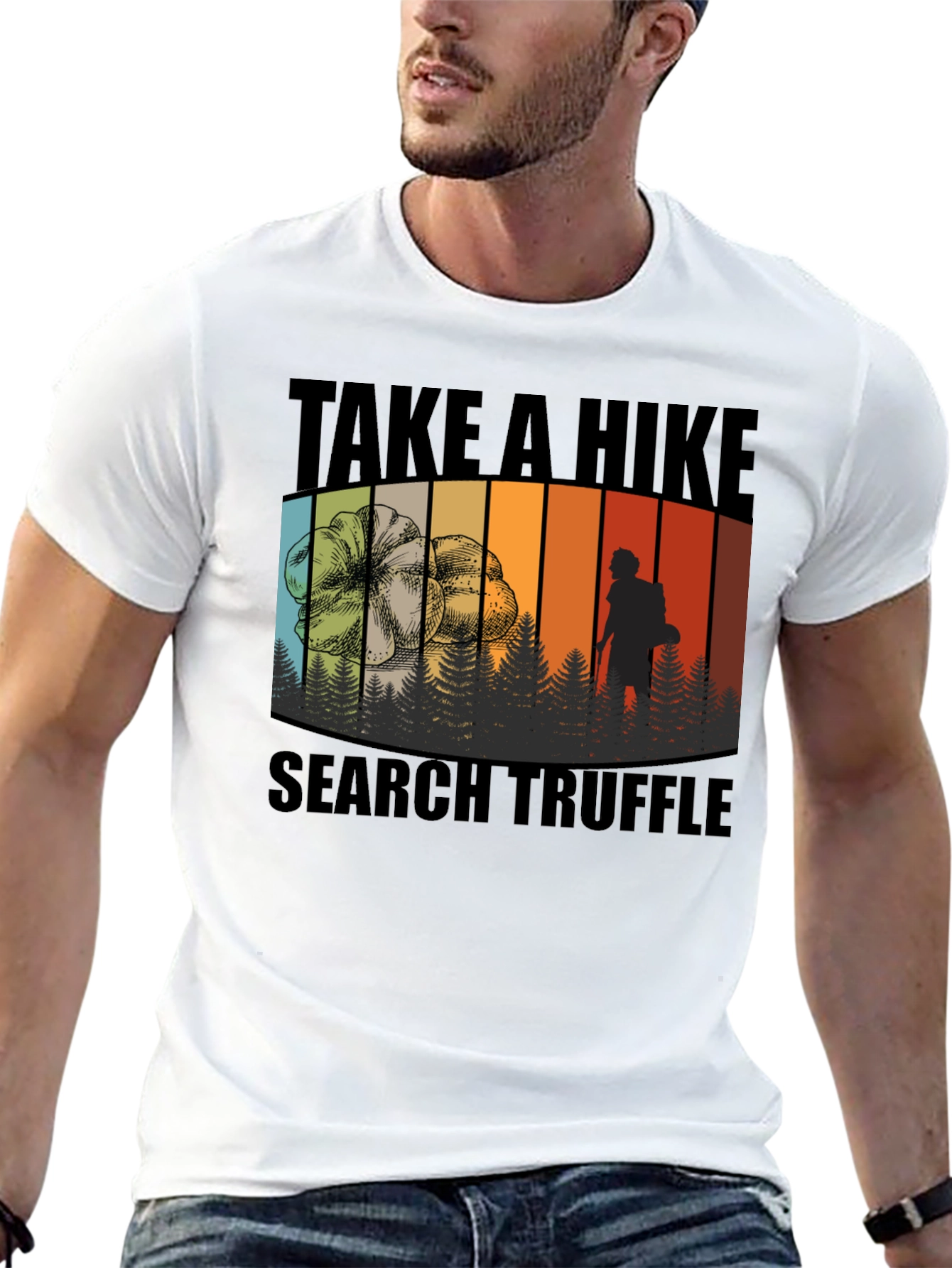 Take a Hike Search Truffle Black T-Shirt
