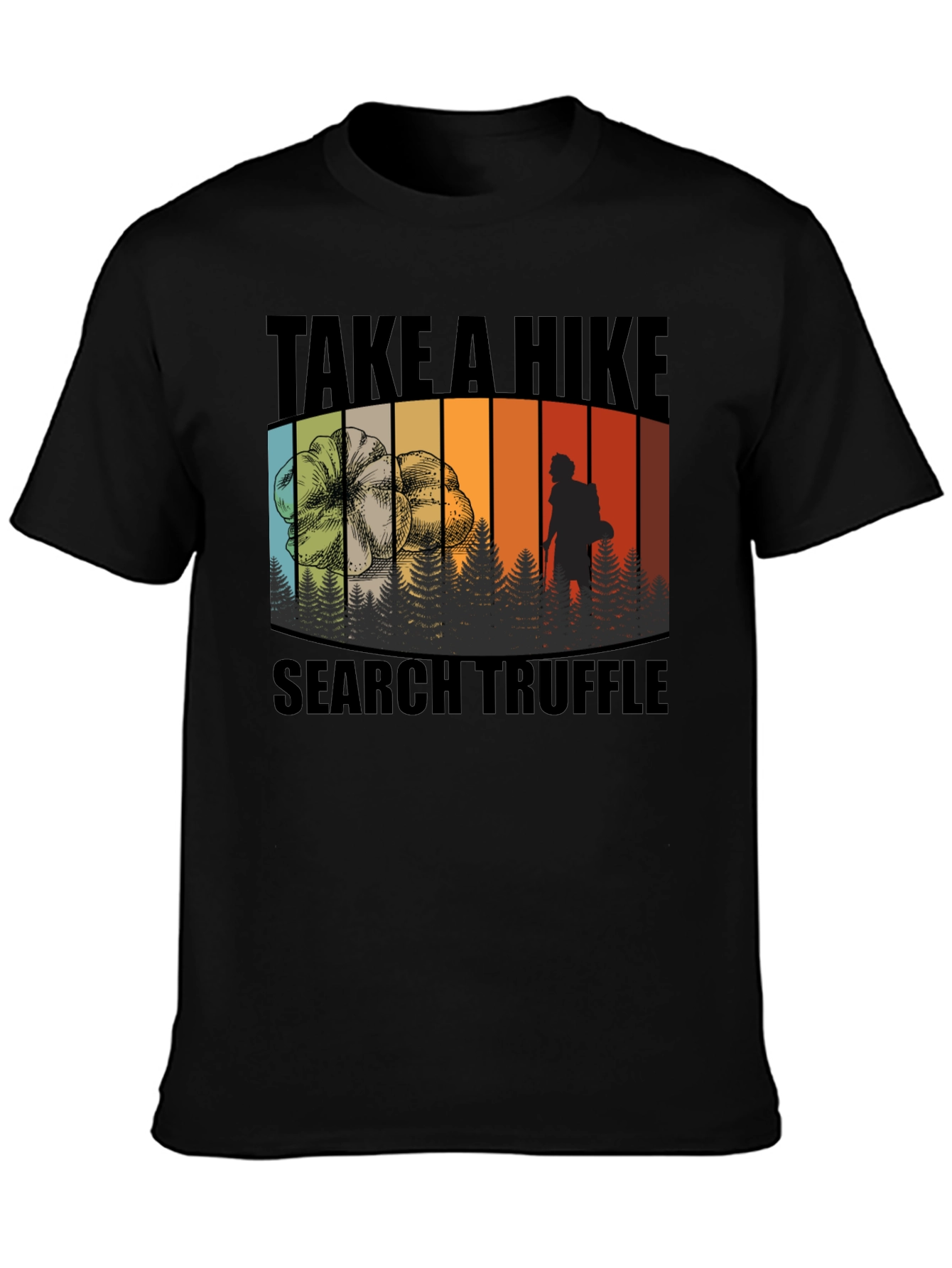 Take a Hike Search Truffle Black T-Shirt