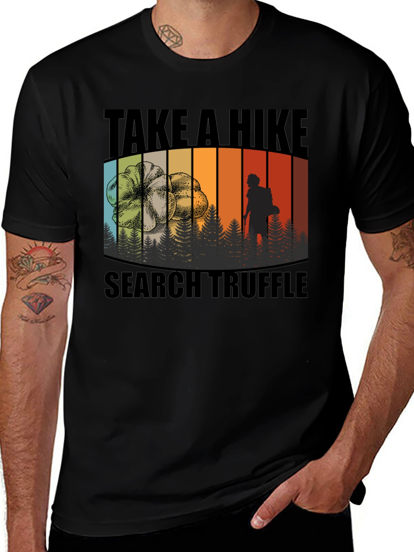Take a Hike Search Truffle Black T-Shirt