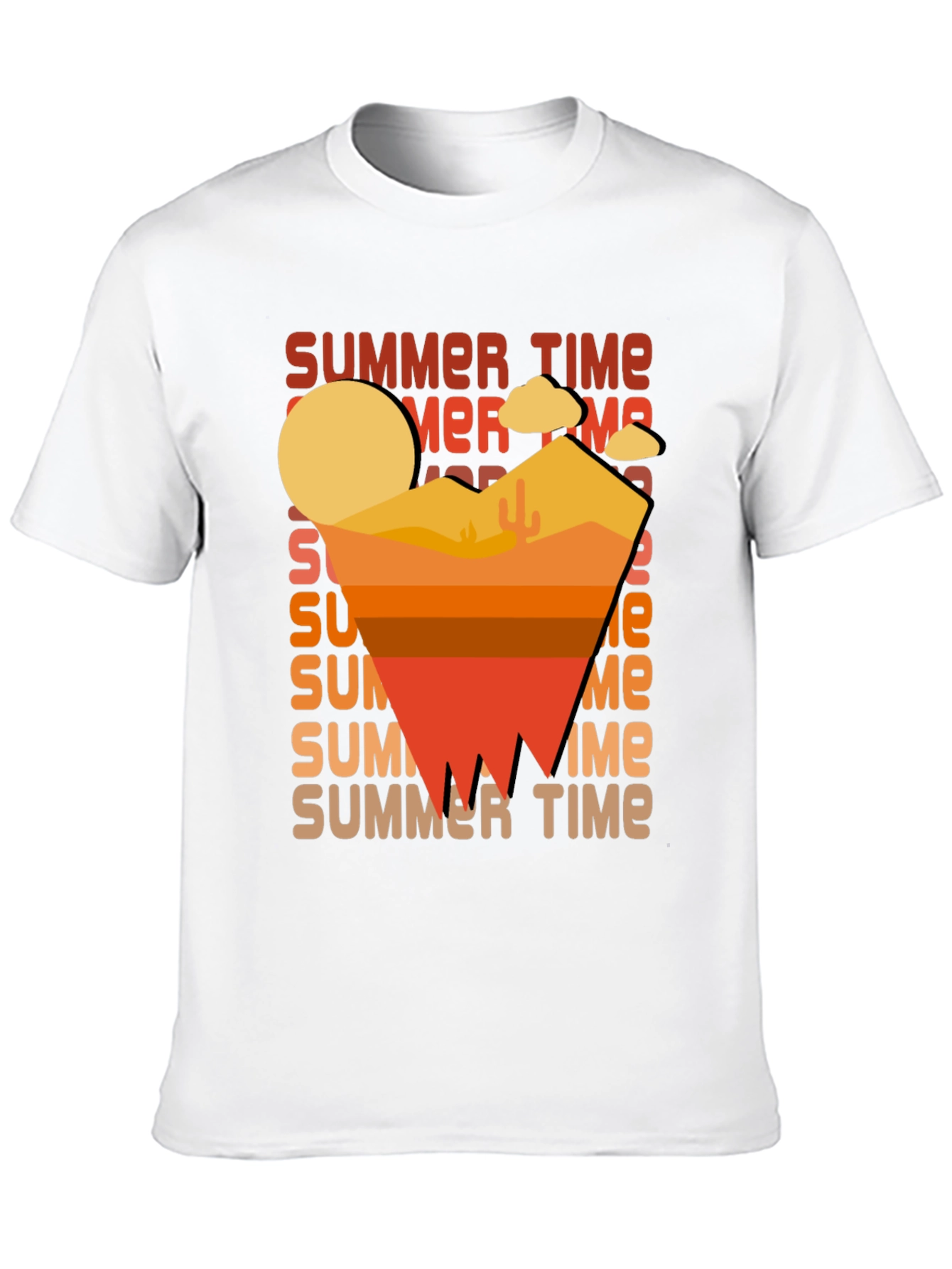 Summer Time Desert Graphic T-Shirt