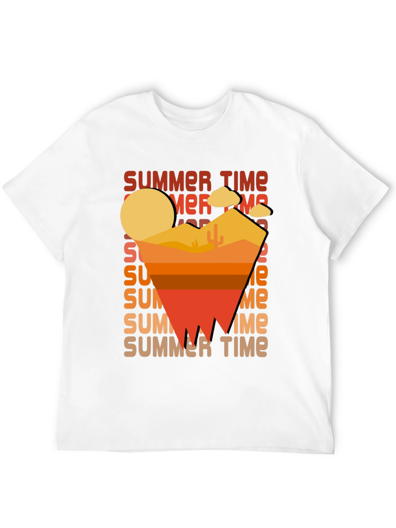 Summer Time Desert Graphic T-Shirt