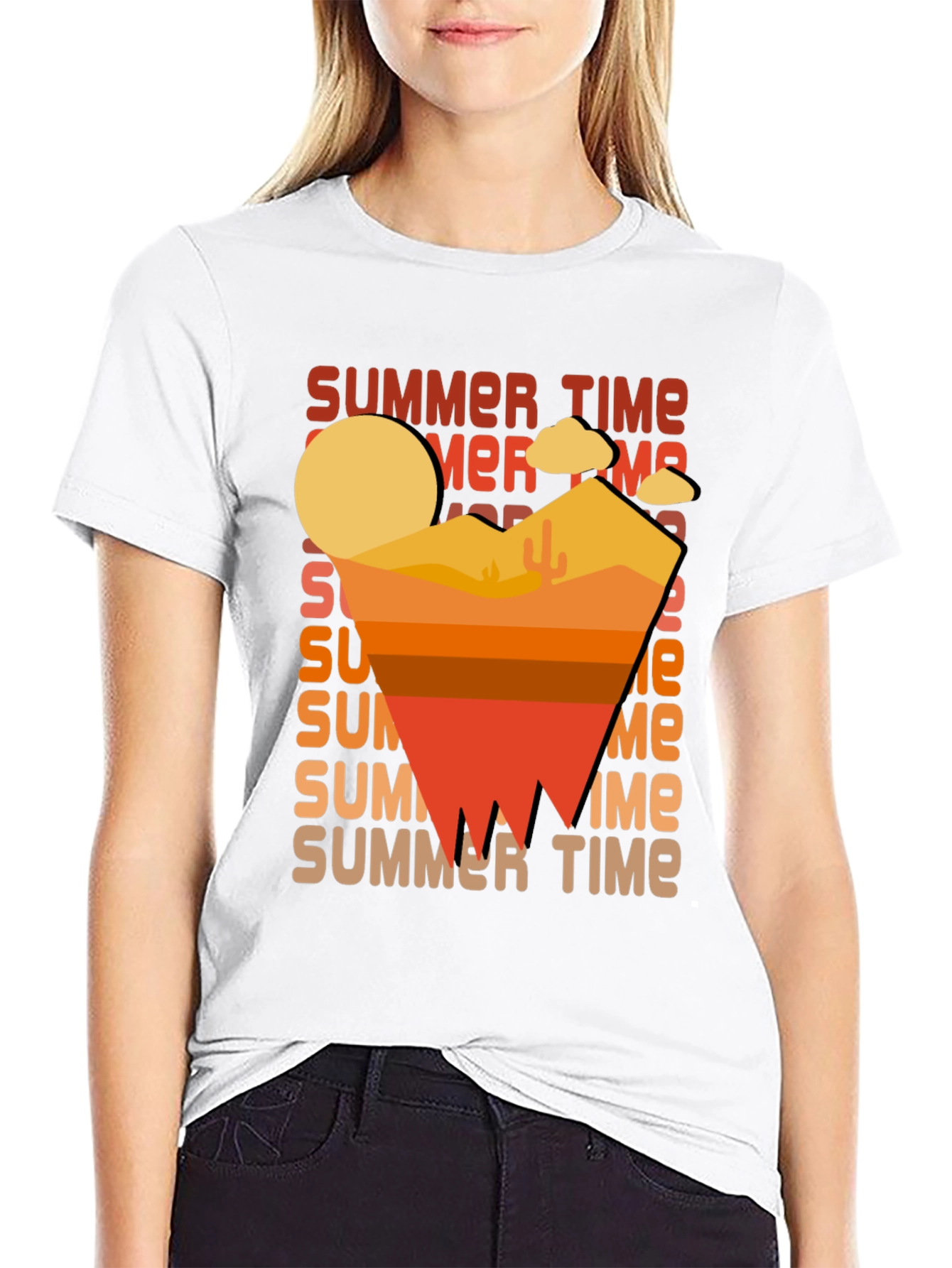 Summer Time Desert Graphic T-Shirt