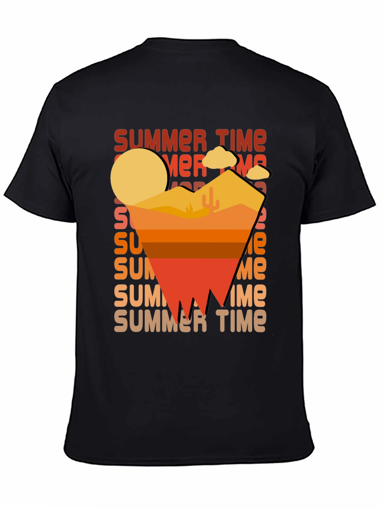 Summer Time Desert Graphic T-Shirt