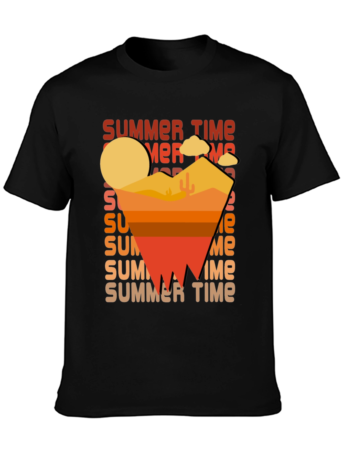 Summer Time Desert Graphic T-Shirt