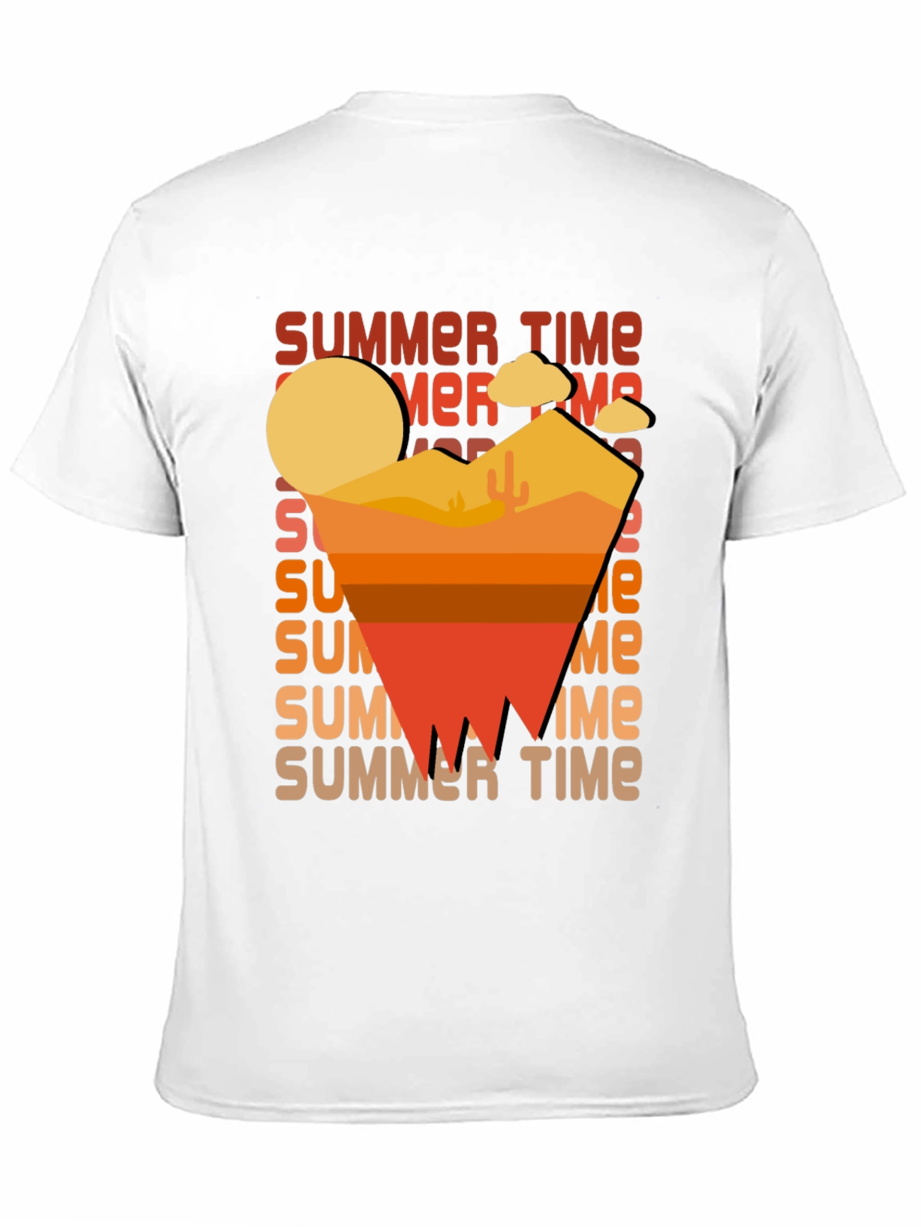 Summer Time Desert Graphic T-Shirt