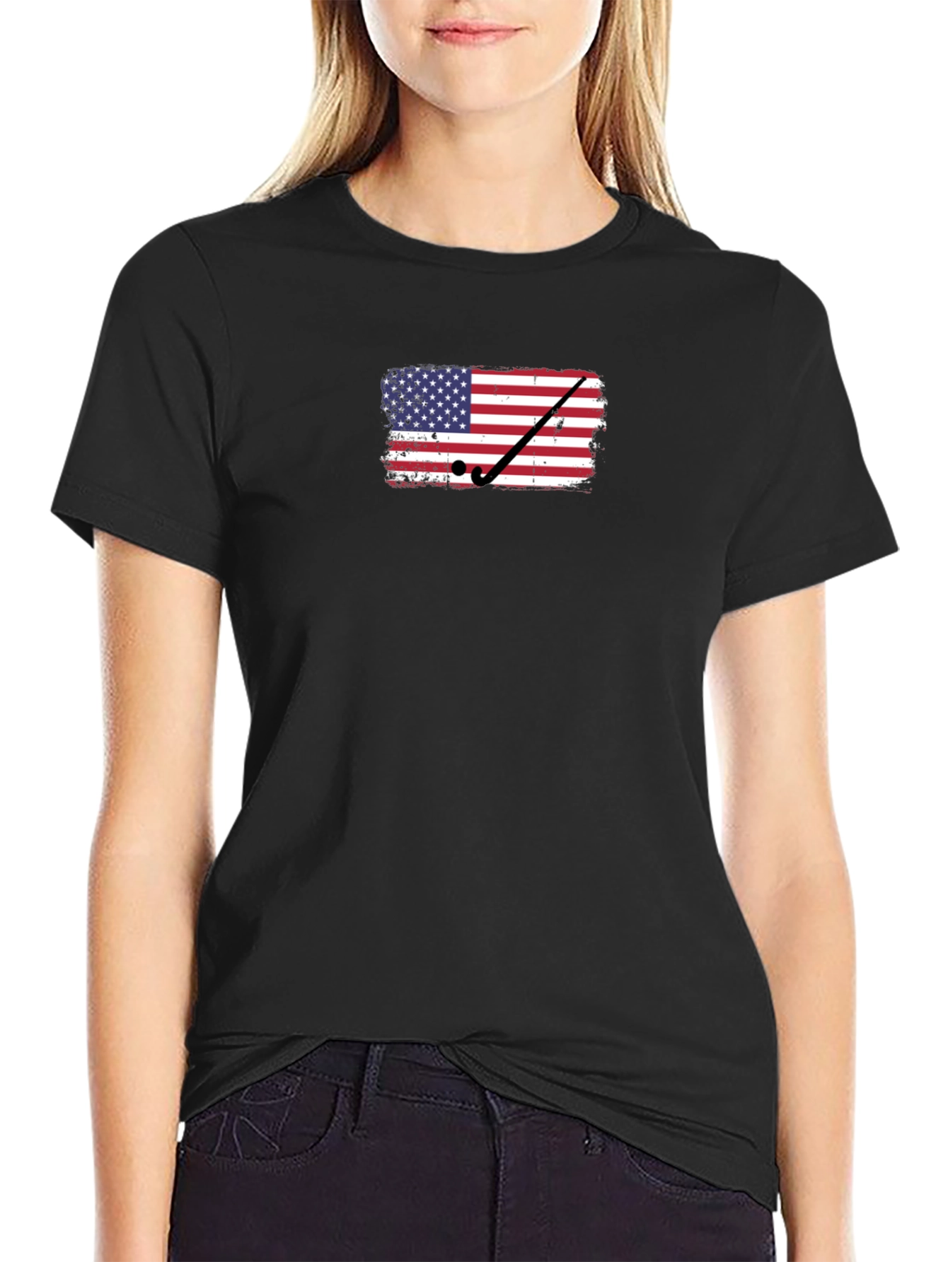 American Flag Golf T-Shirt