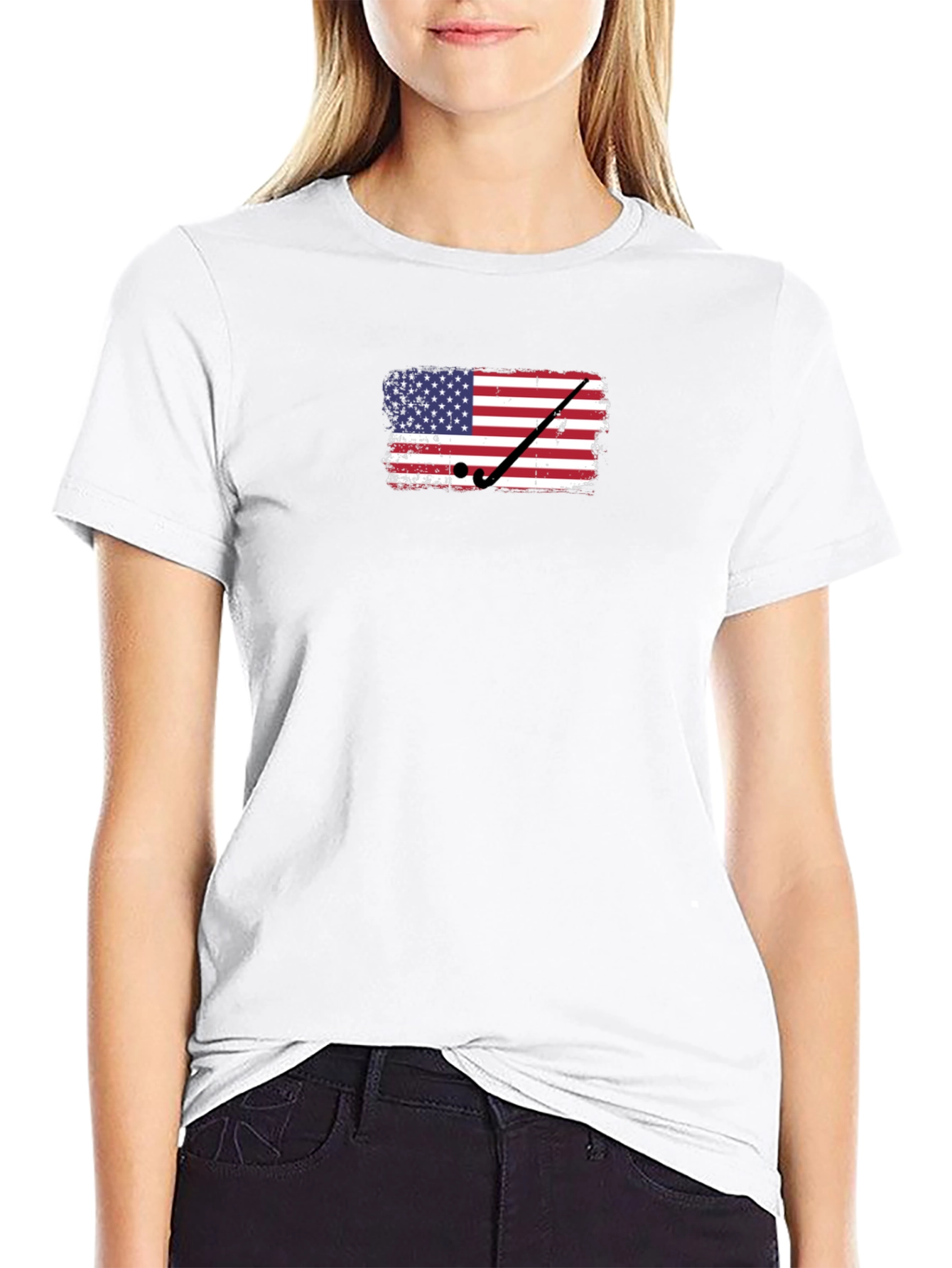 American Flag Golf T-Shirt