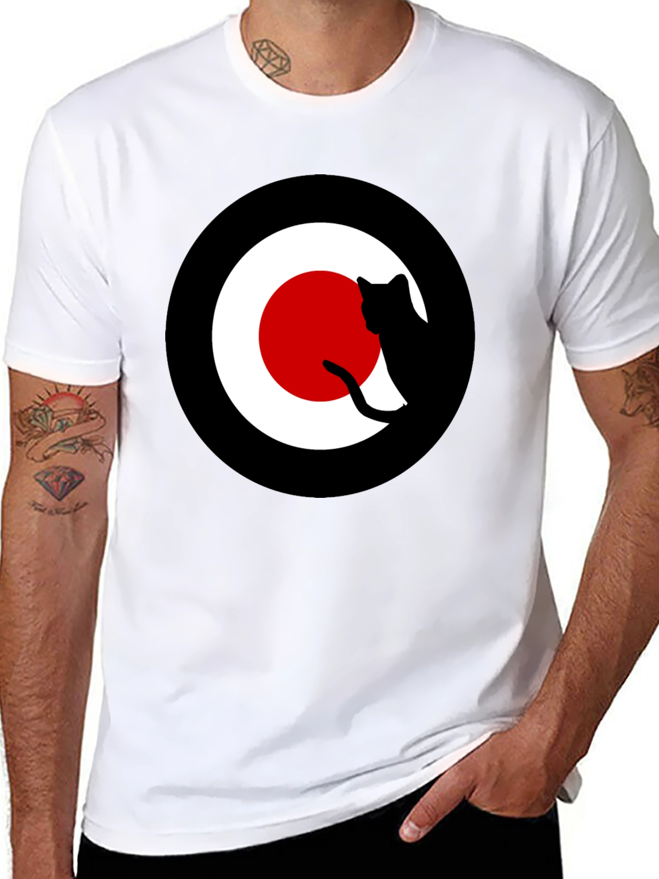 Cool Cat Silhouette Target T-Shirt
