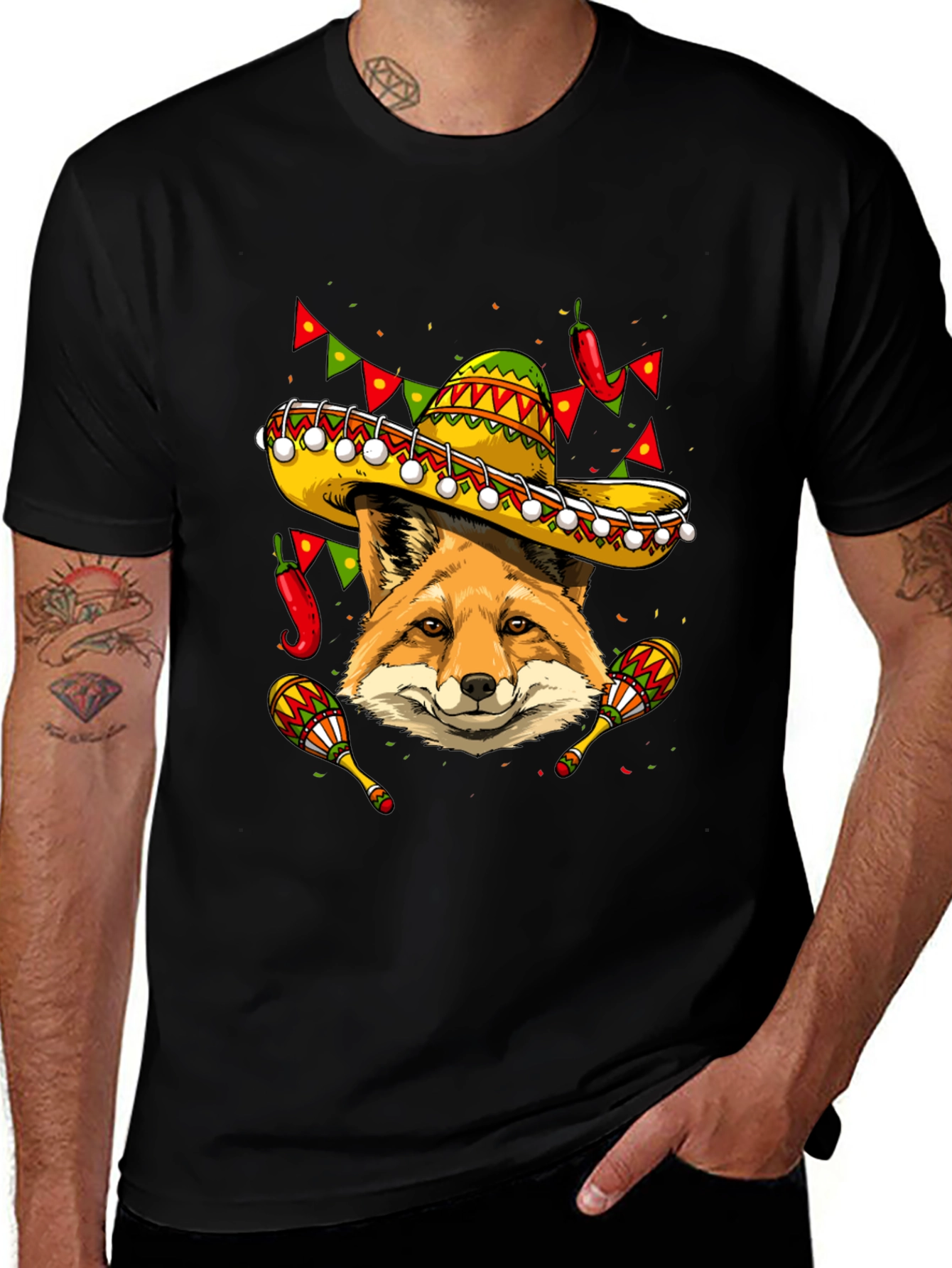 Cinco de Mayo Fox T-Shirt