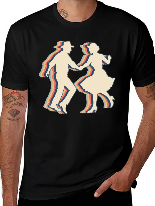 Retro Dance T-Shirt - Vintage Style Graphic Tee