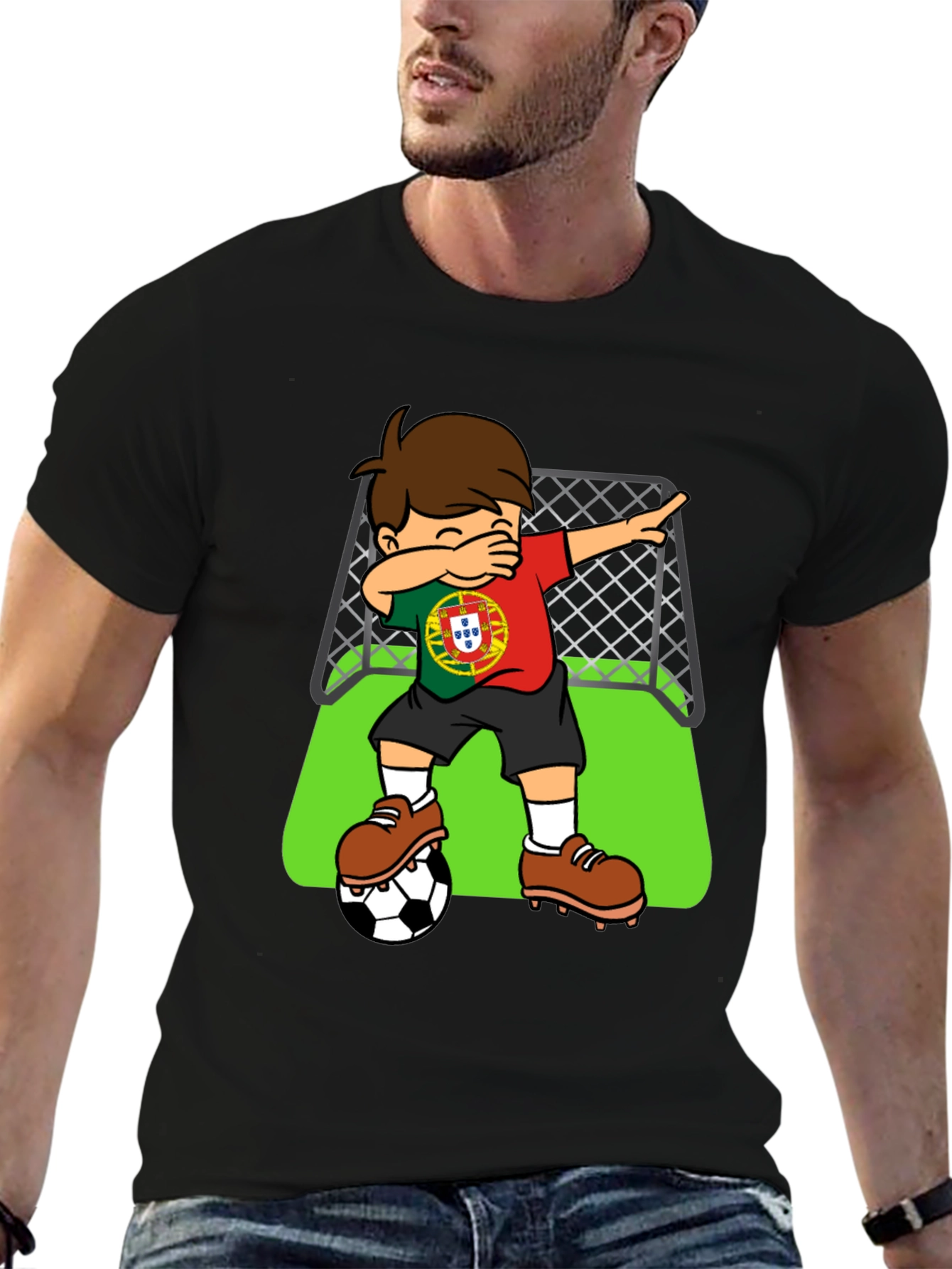 Portugal Soccer Dab T-Shirt - Football Fan Apparel