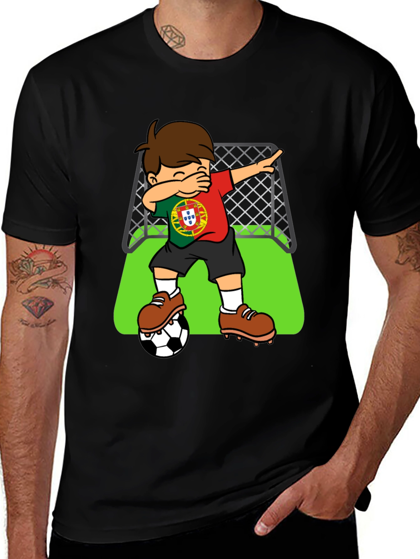 Portugal Soccer Dab T-Shirt - Football Fan Apparel