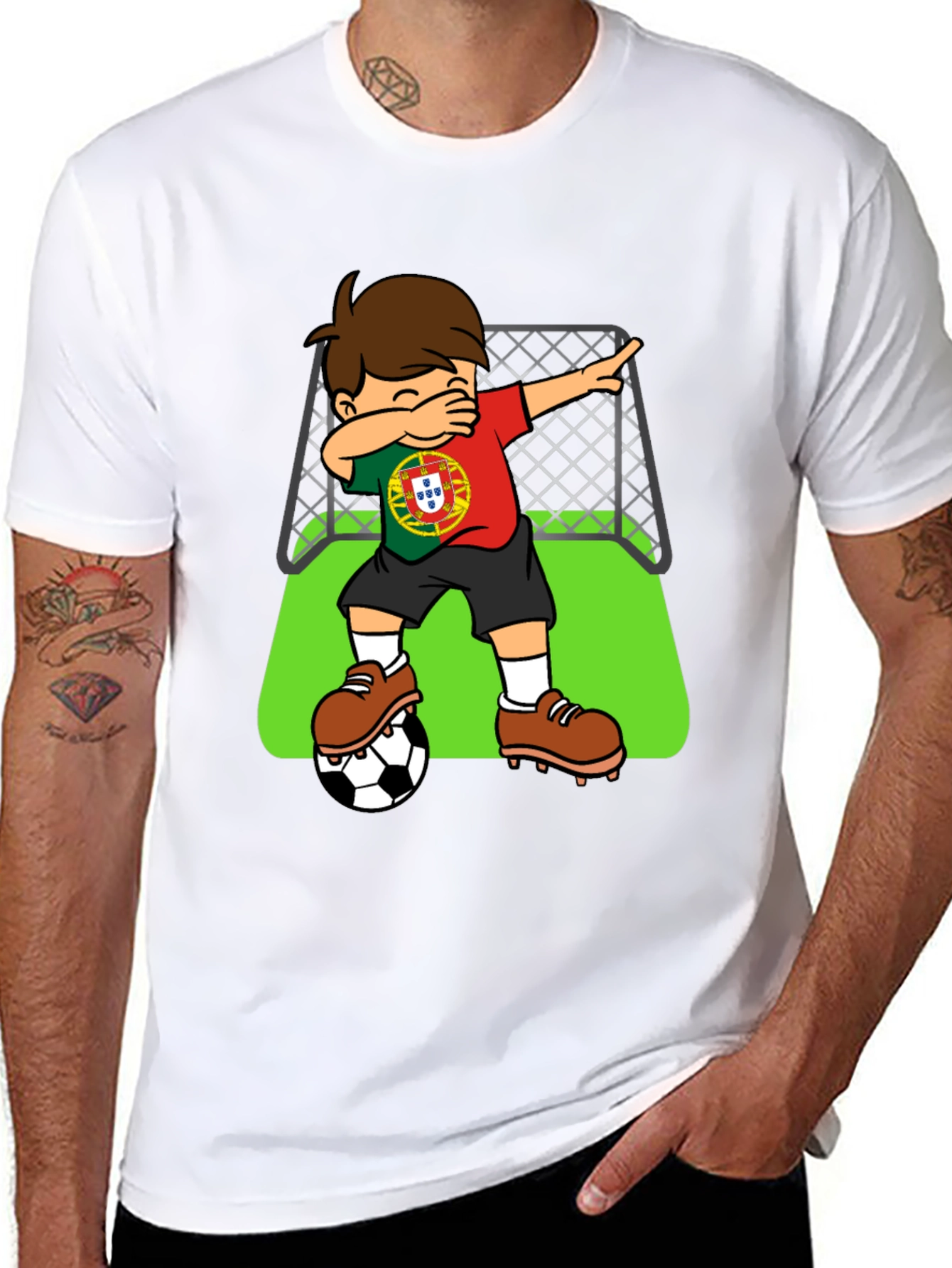 Portugal Soccer Dab T-Shirt - Football Fan Apparel