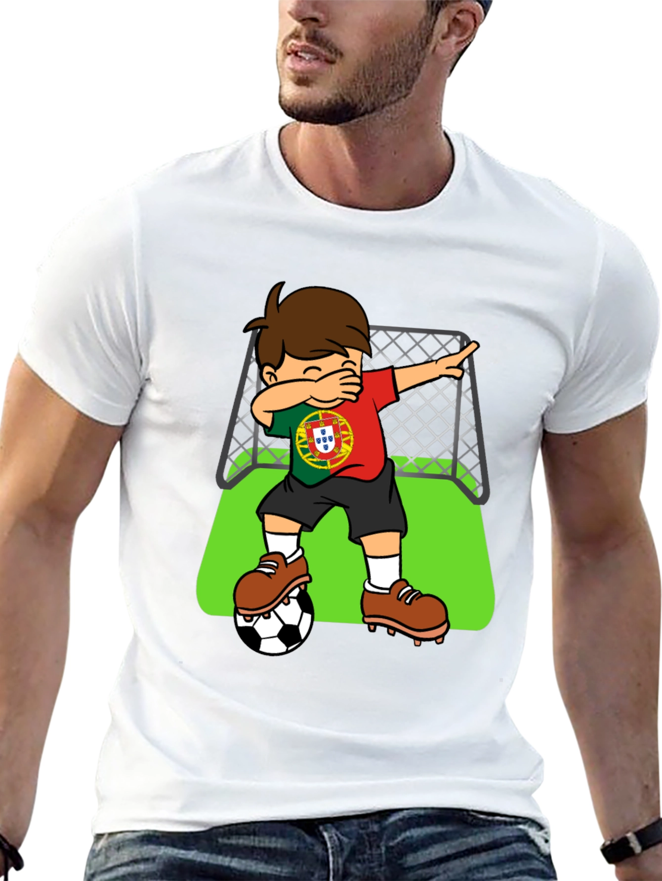 Portugal Soccer Dab T-Shirt - Football Fan Apparel