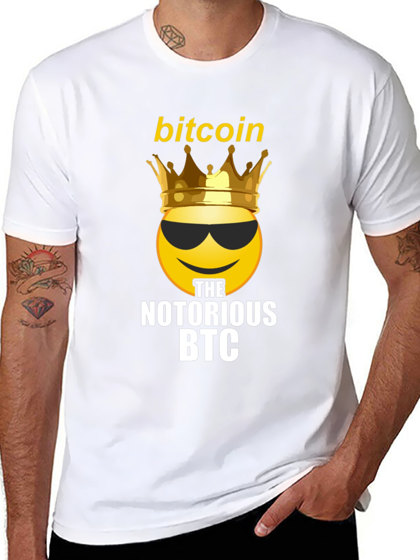 Bitcoin King Emoji T-Shirt - Notorious BTC