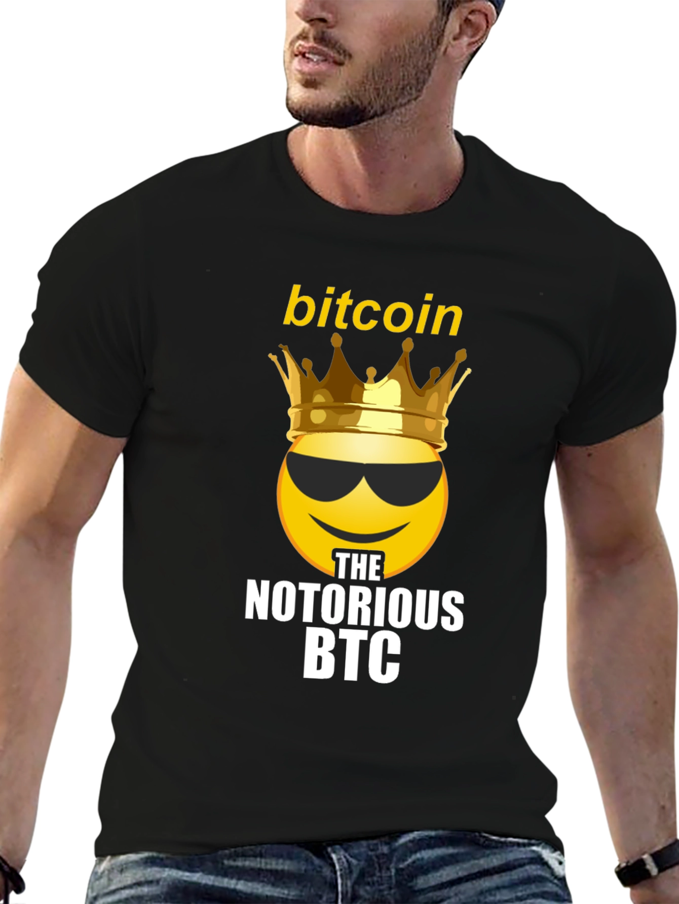 Bitcoin King Emoji T-Shirt - Notorious BTC