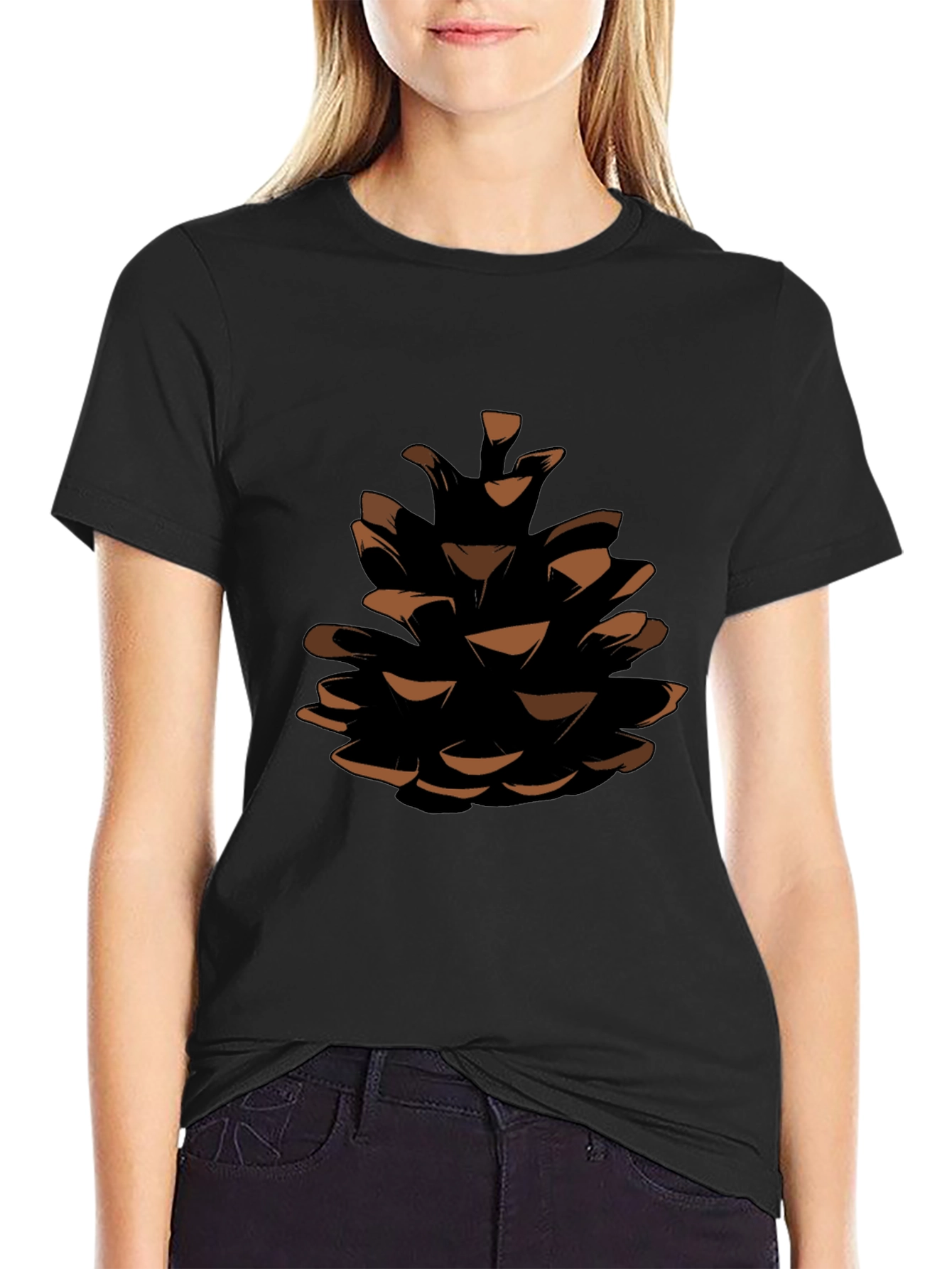 Pine Cone Graphic Tee - Nature Inspired Design