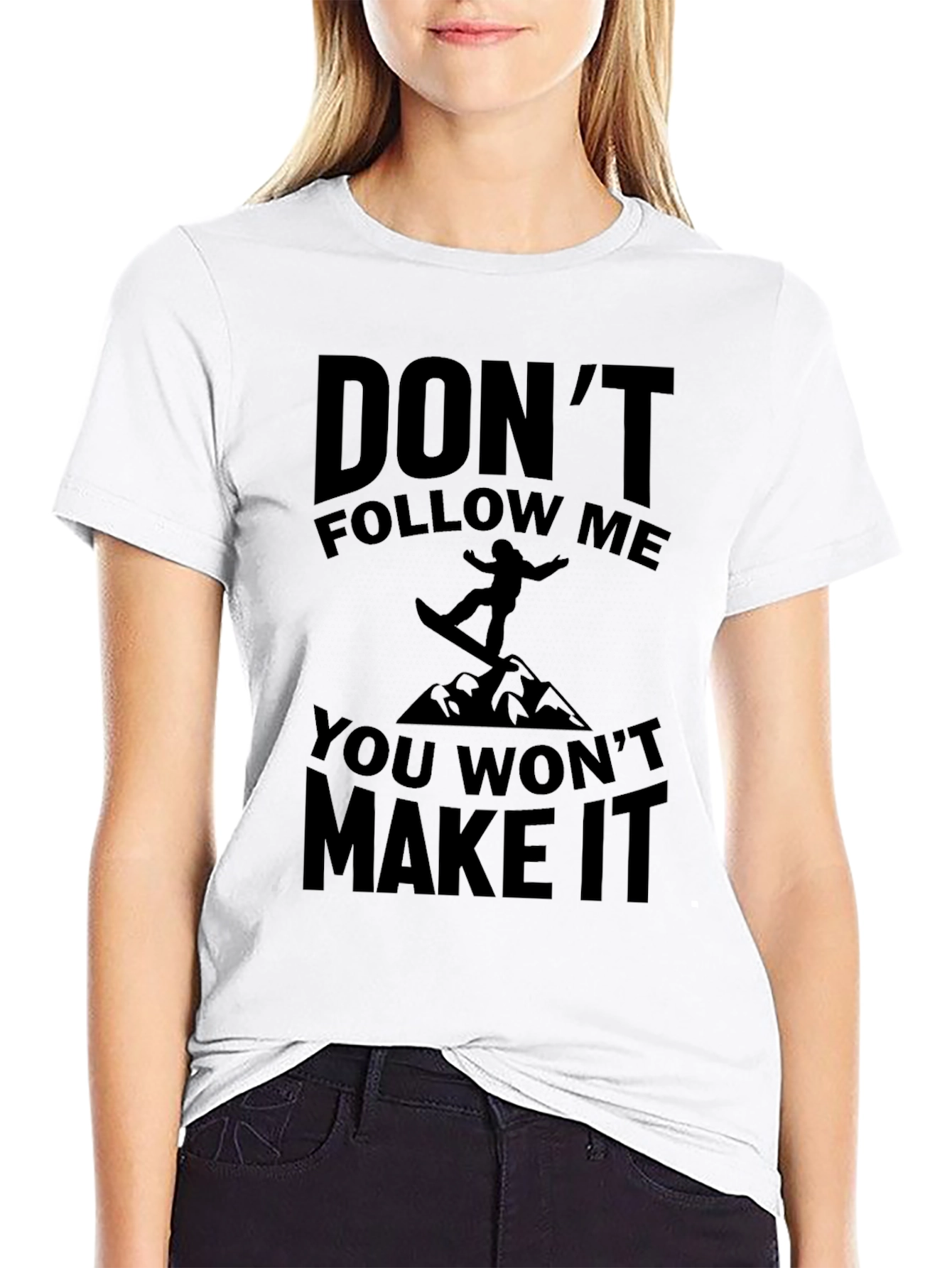 Dont Follow Me T-Shirt - Snowboarder Tee