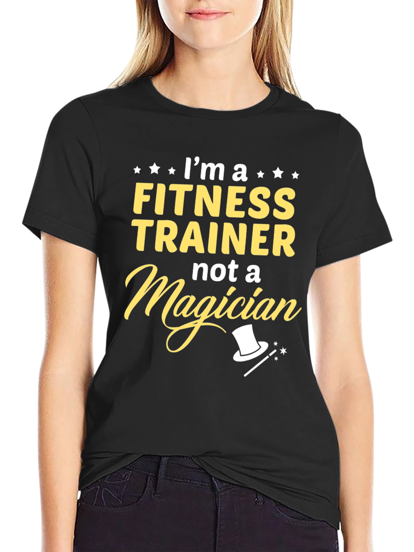 Fitness Trainer T-Shirt - Not a Magician Funny Tee