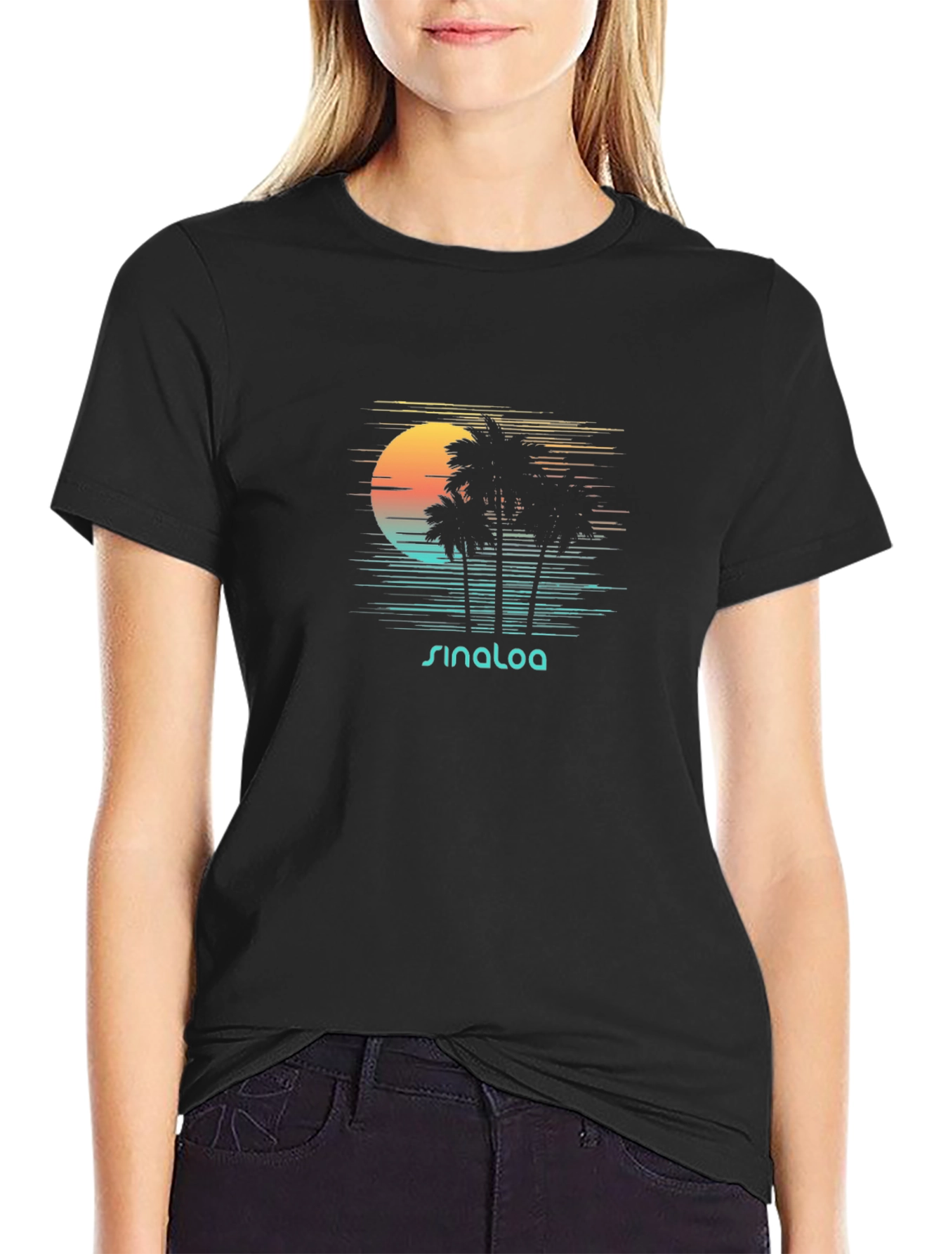 Sinaloa Sunset T-Shirt - Palm Tree Graphic Tee