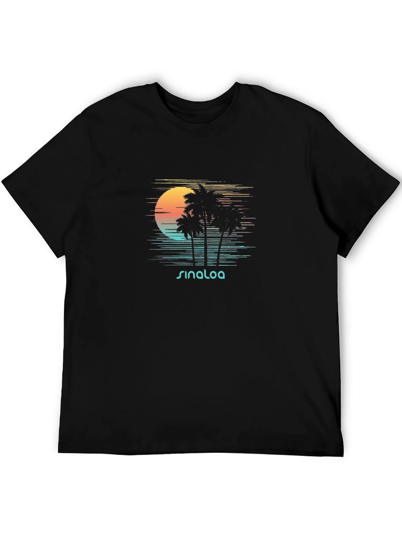 Sinaloa Sunset T-Shirt - Palm Tree Graphic Tee