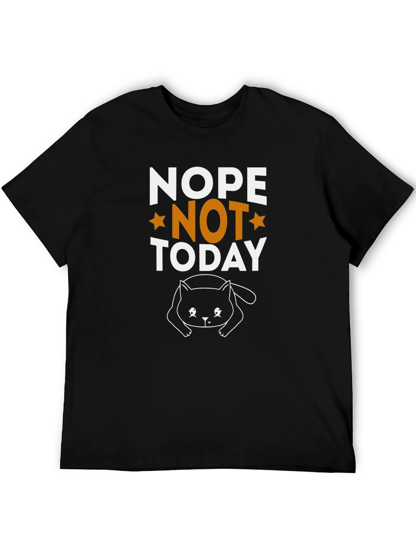 Nope Not Today Cat Graphic Tee