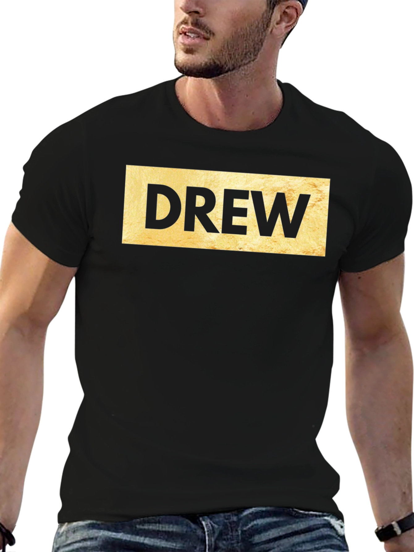 Drew Graphic T-Shirt - Black Crew Neck Tee