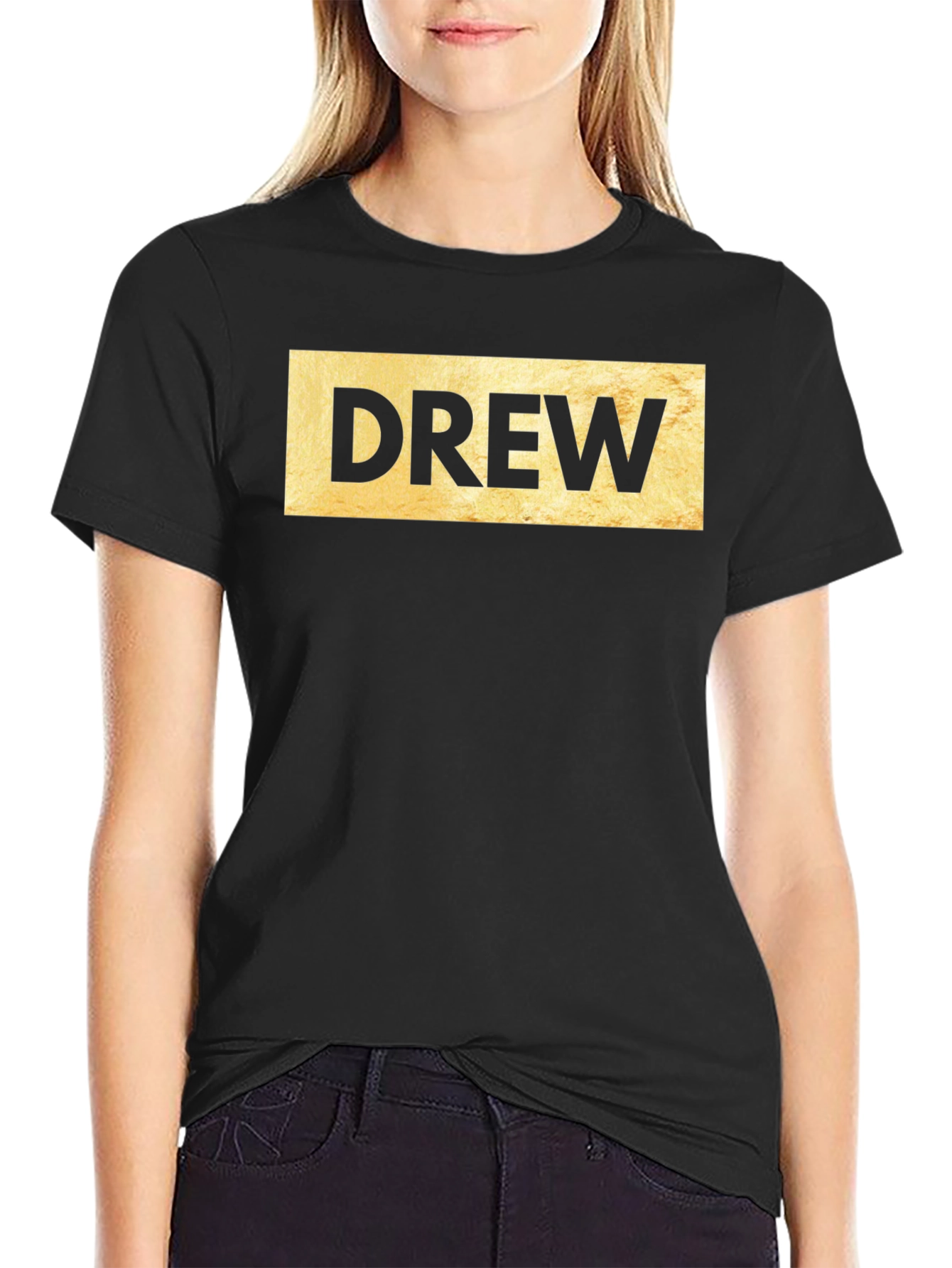 Drew Graphic T-Shirt - Black Crew Neck Tee
